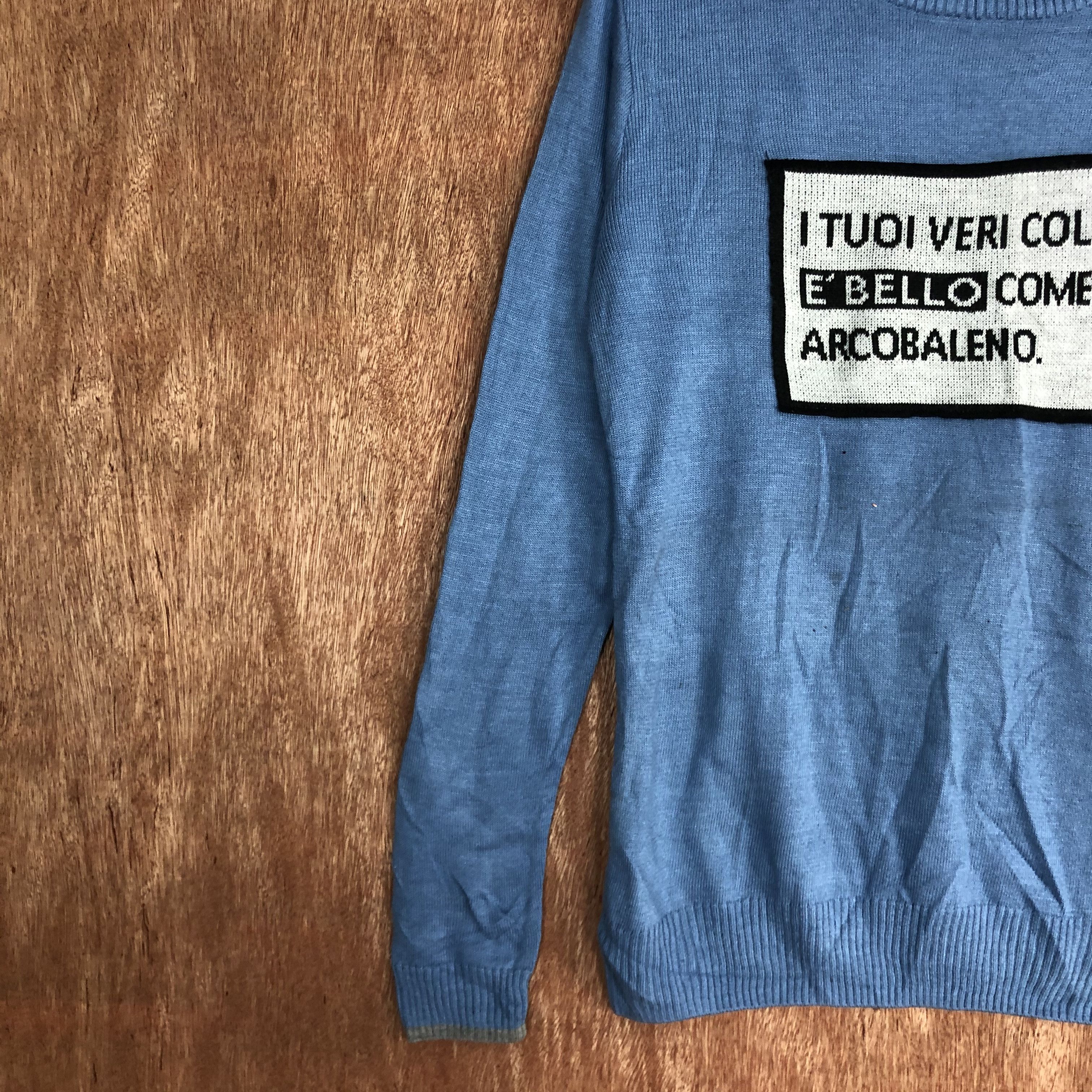 Vintage Anna Kenny Blue Knitwear sweatshirt #6146 Size S / US 4 / IT 40 - 7 Thumbnail
