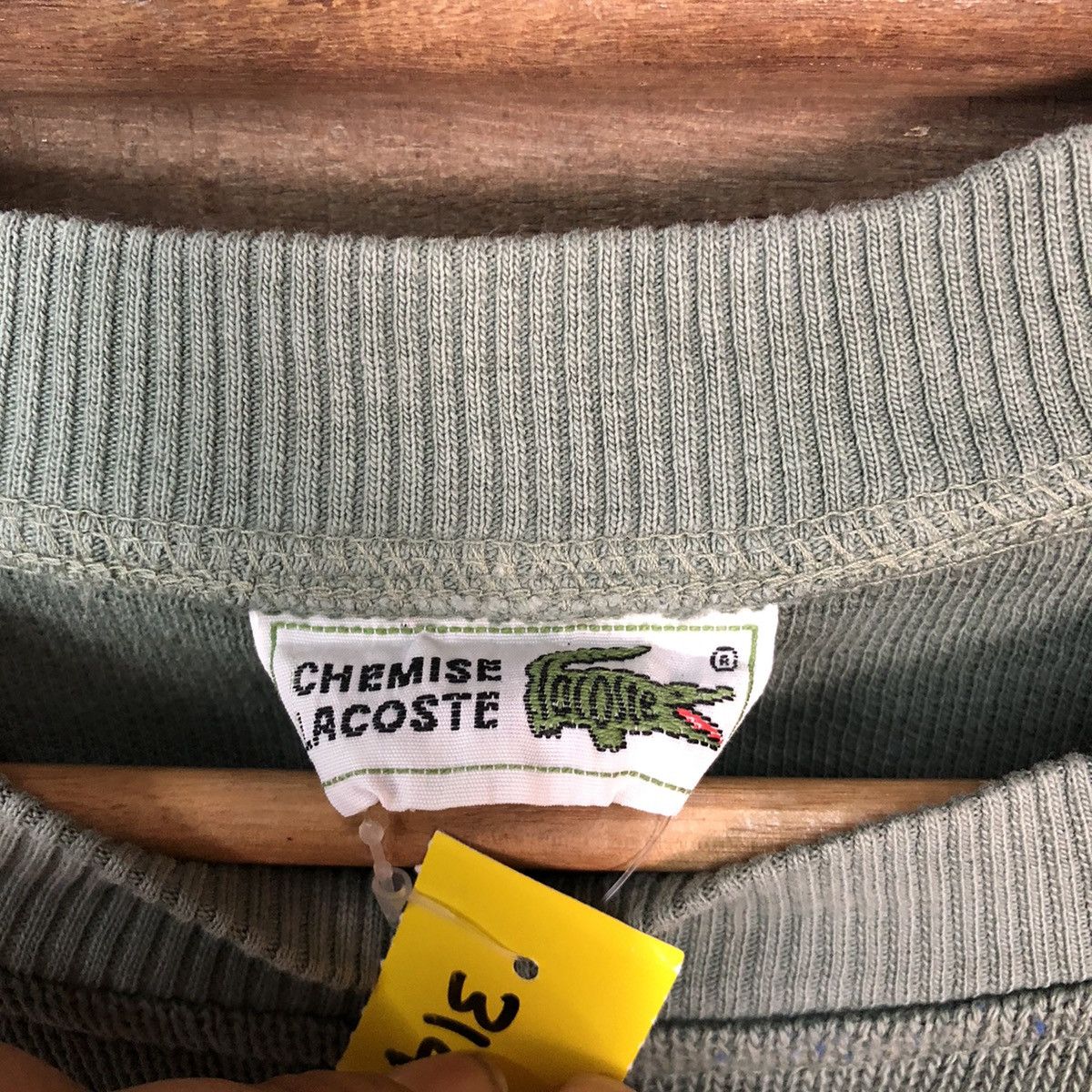 Lacoste DL Lacoste faded Green vintage Sweatshirt #3149 Size US M / EU 48-50 / 2 - 8 Thumbnail
