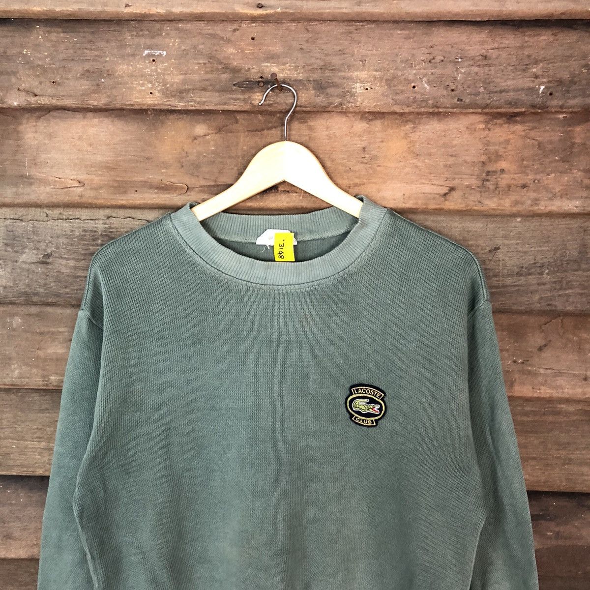 Lacoste DL Lacoste faded Green vintage Sweatshirt #3149 Size US M / EU 48-50 / 2 - 2 Thumbnail