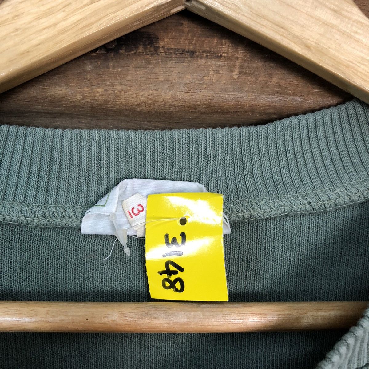 Lacoste DL Lacoste faded Green vintage Sweatshirt #3149 Size US M / EU 48-50 / 2 - 7 Thumbnail
