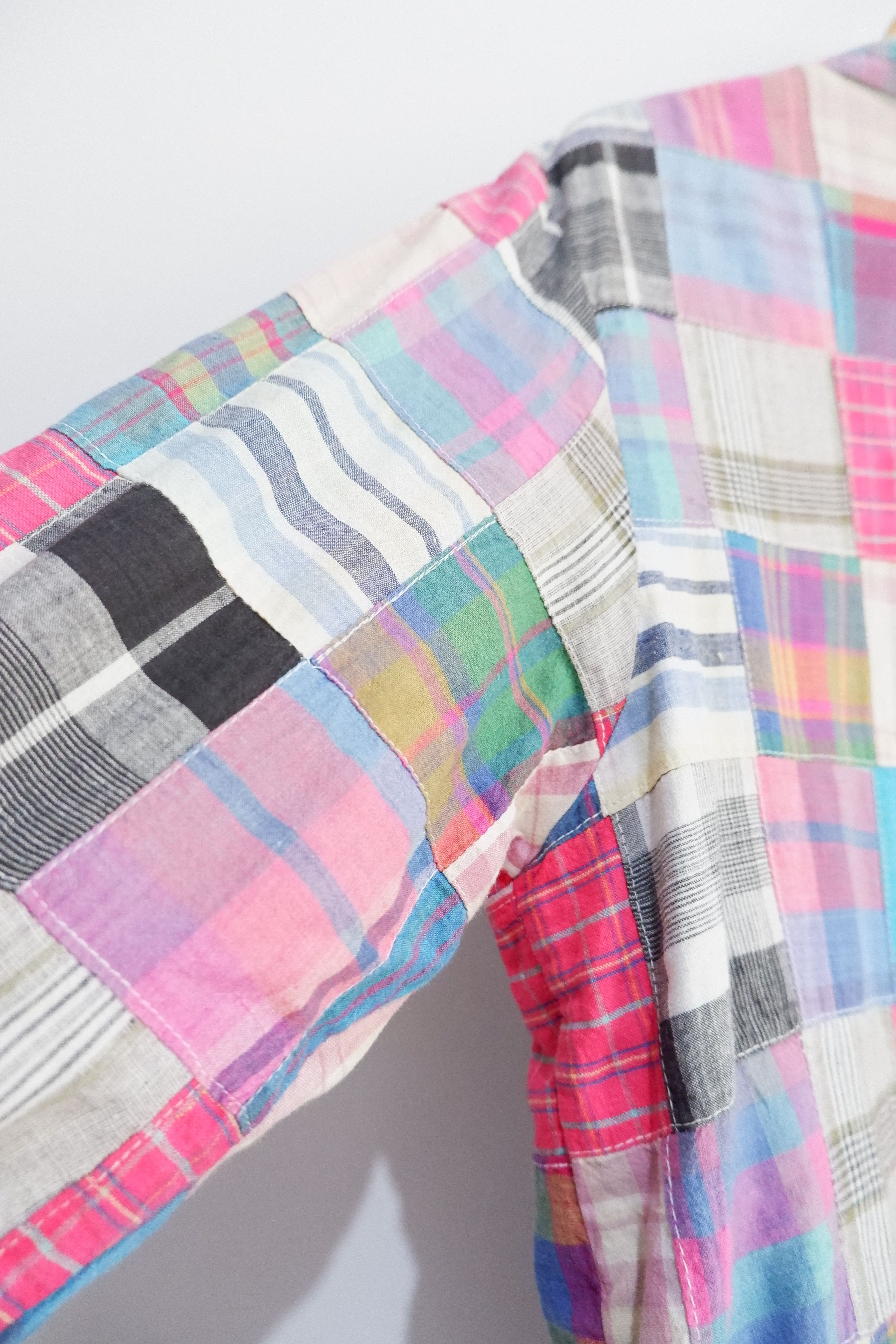 Japanese Brand Vintage Y2K Tangibles Patchwork Blazer Size US L / EU 52-54 / 3 - 7 Thumbnail