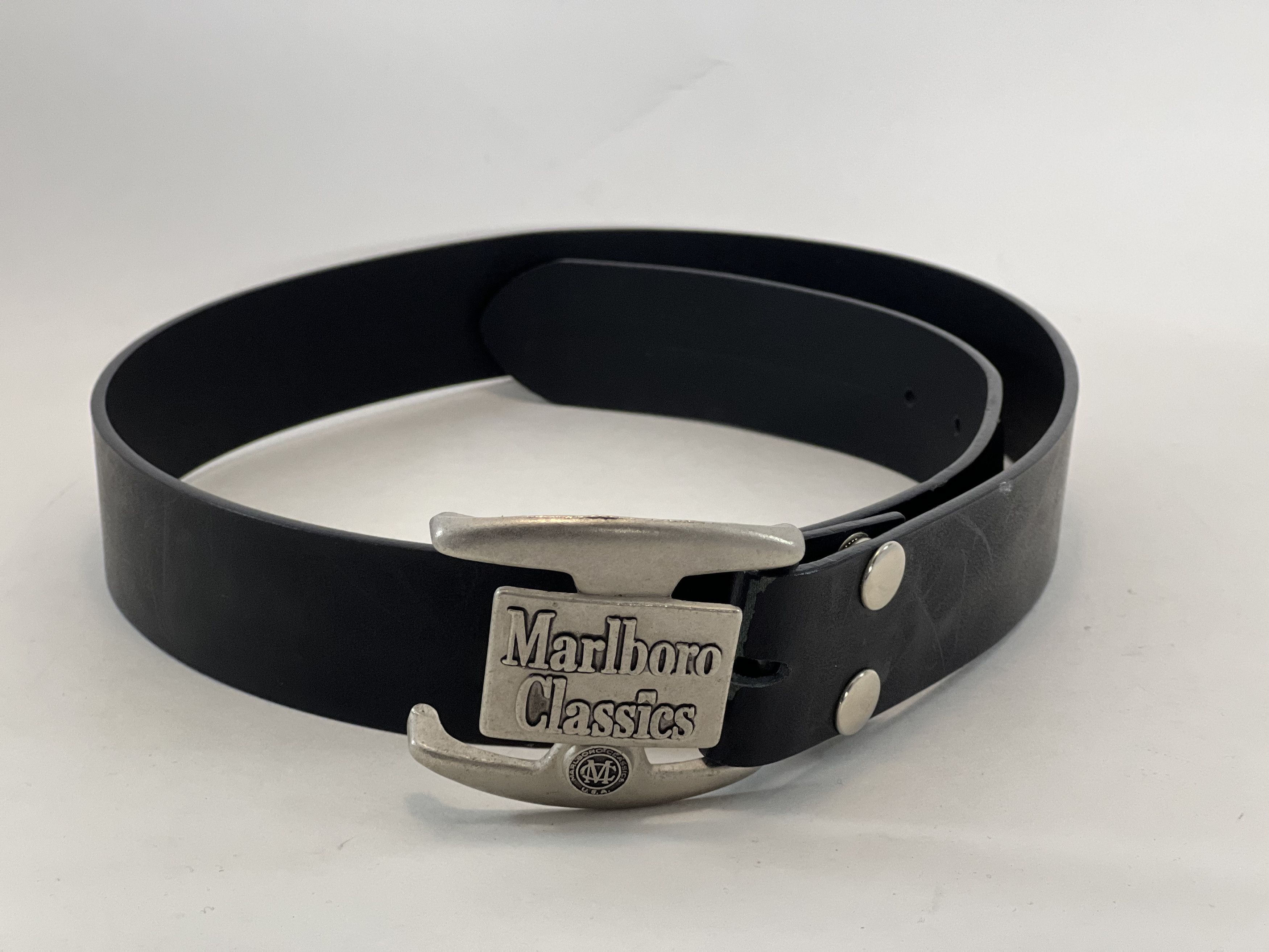 Vintage Vintage Marlboro Classics Belt Black 38in 95cm Grailed