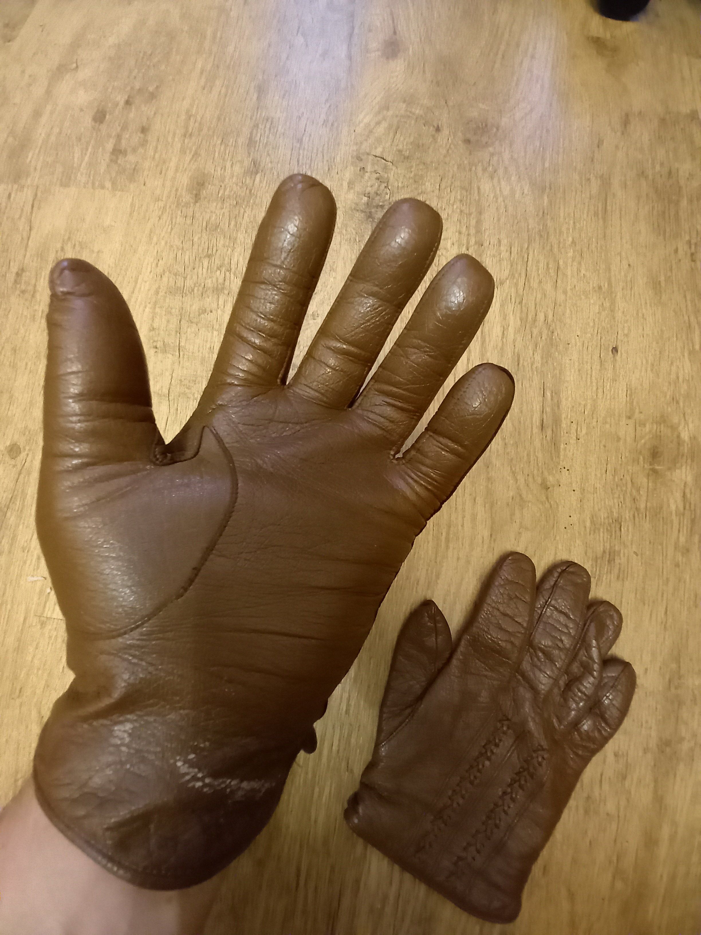 Vintage Vintage Leather Gloves Size ONE SIZE - 2 Thumbnail