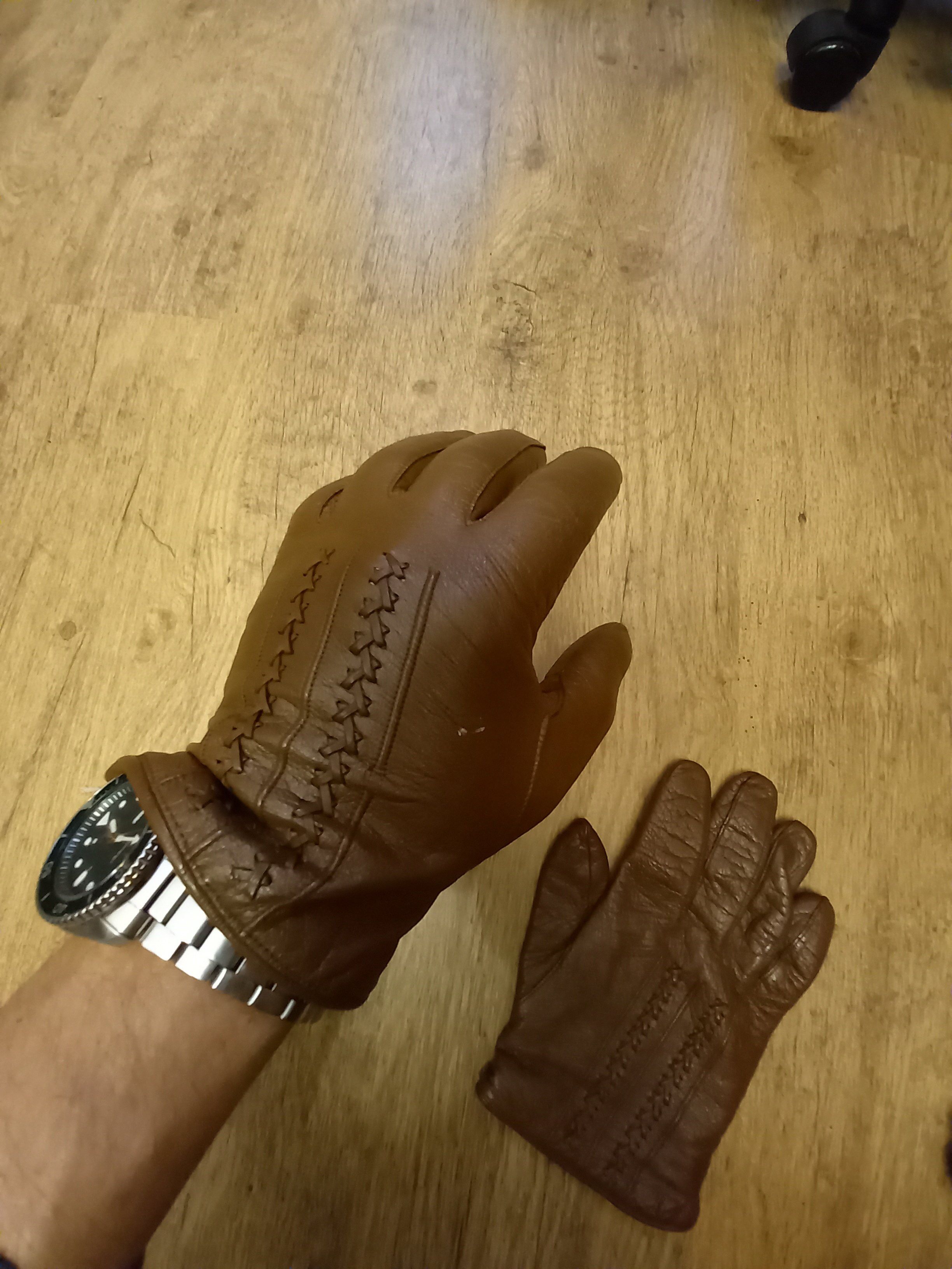 Vintage Vintage Leather Gloves Size ONE SIZE - 1 Thumbnail