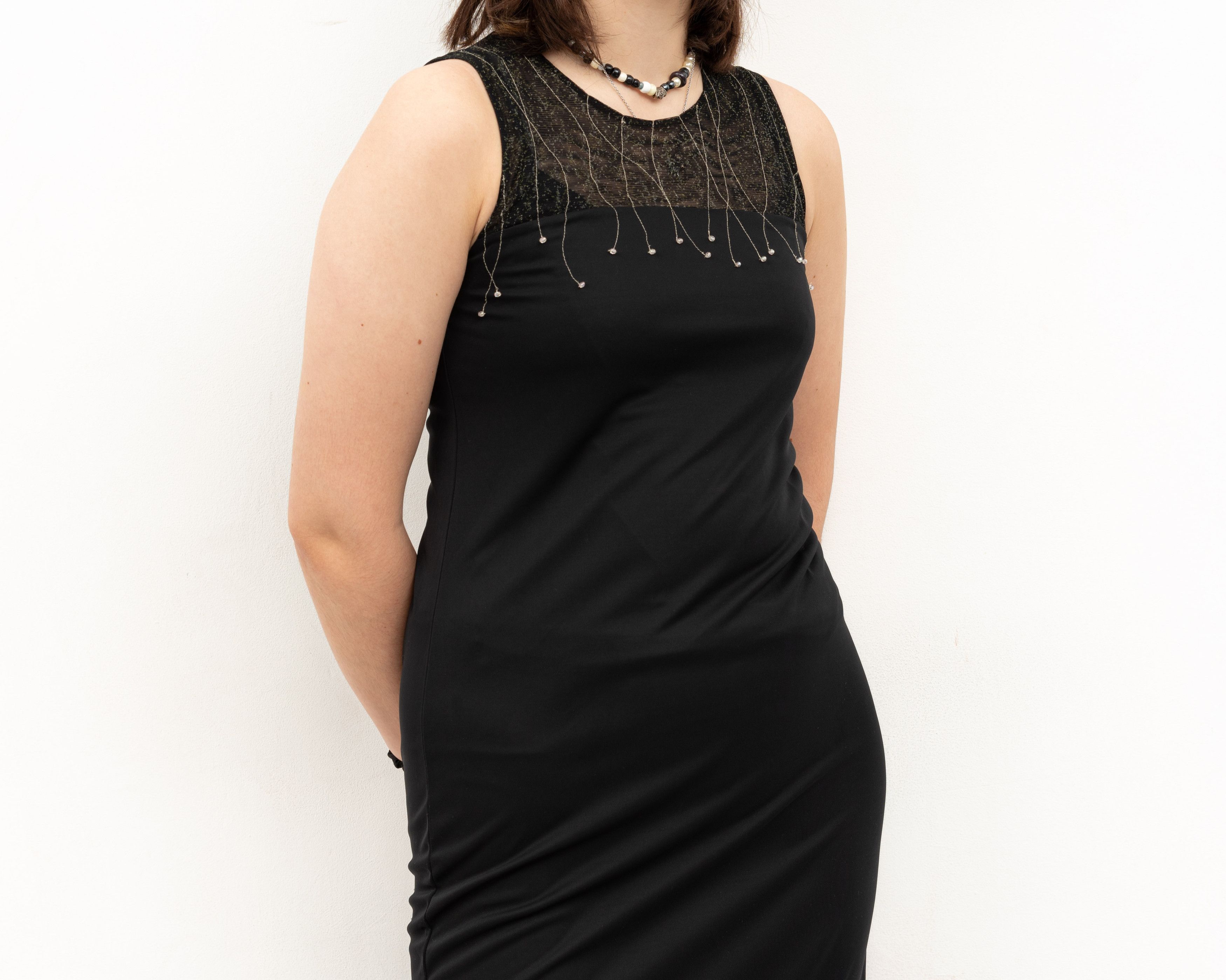 Other × Vintage FRANSA Maxi Dress Sleeveless Bodycon Tank Mid Calf Lenght Size S / US 4 / IT 40 - 3 Thumbnail