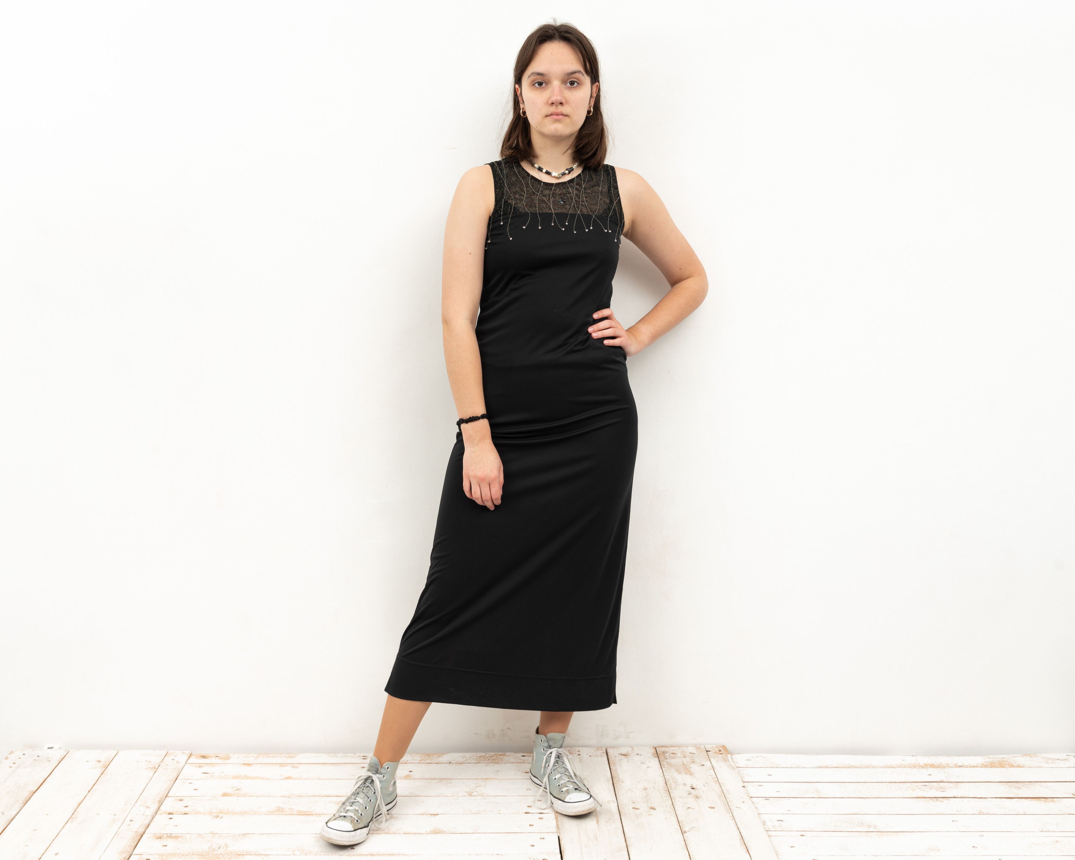 Other × Vintage FRANSA Maxi Dress Sleeveless Bodycon Tank Mid Calf Lenght Size S / US 4 / IT 40 - 1 Thumbnail