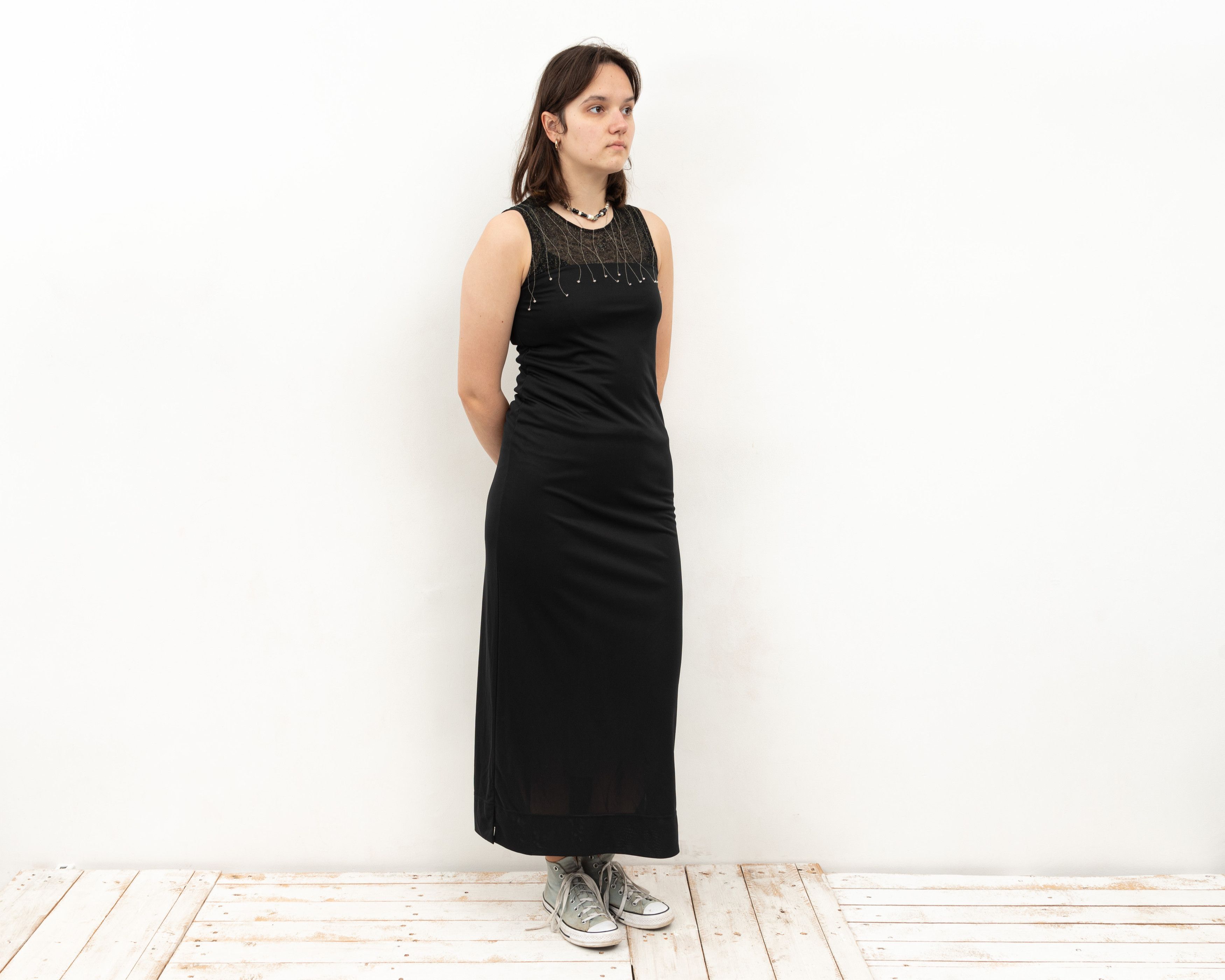 Other × Vintage FRANSA Maxi Dress Sleeveless Bodycon Tank Mid Calf Lenght Size S / US 4 / IT 40 - 2 Thumbnail
