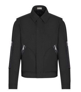 image of Dior Oblique Black Technical Jacket 44, Men's (Size Small)