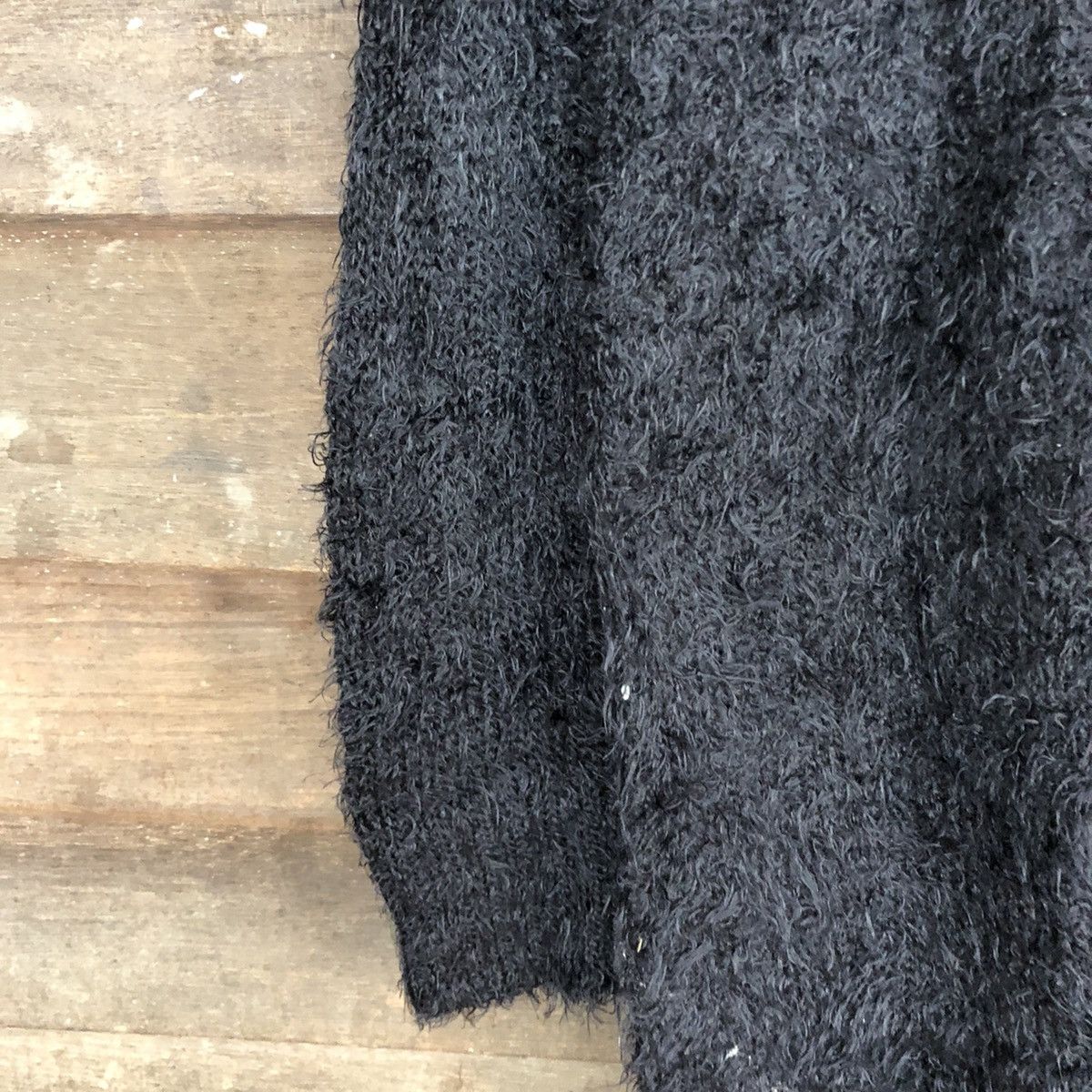 Homespun Knitwear × Japanese Brand DL HK Works London Black Mohair Shag Shaggy Knitwear #B638 Size XL / US 12-14 / IT 48-50 - 6 Thumbnail