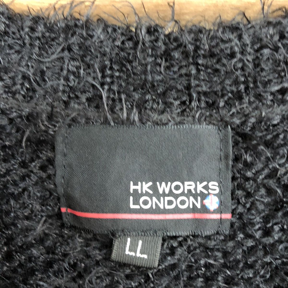 Homespun Knitwear × Japanese Brand DL HK Works London Black Mohair Shag Shaggy Knitwear #B638 Size XL / US 12-14 / IT 48-50 - 11 Thumbnail