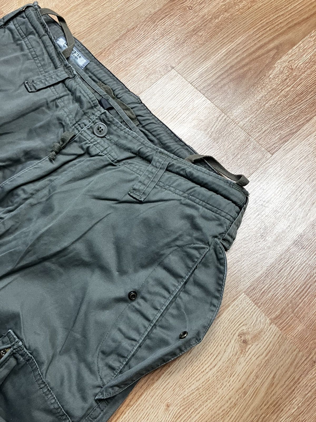 Japanese Brand Surplus Tex Utility Zipped Streetwear Cargo Pants♻️ Size US 34 / EU 50 - 10 Thumbnail