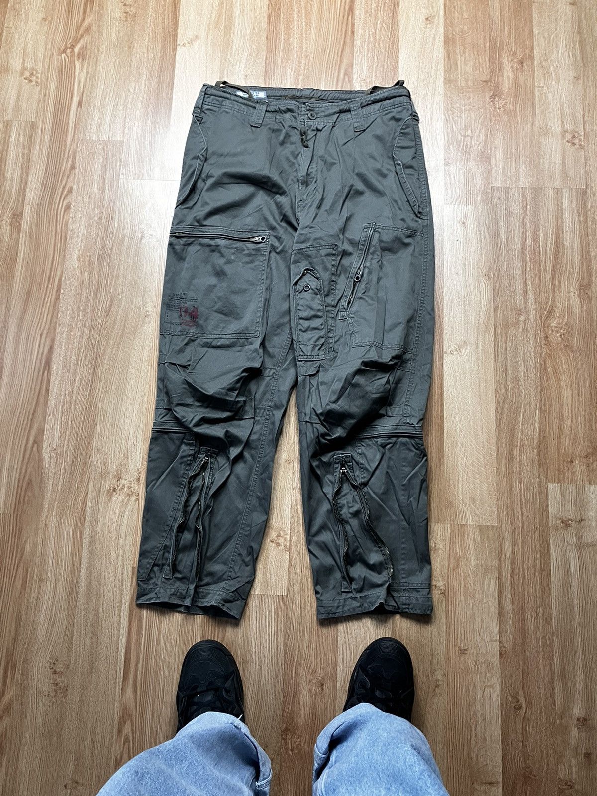 Japanese Brand Surplus Tex Utility Zipped Streetwear Cargo Pants♻️ Size US 34 / EU 50 - 2 Thumbnail