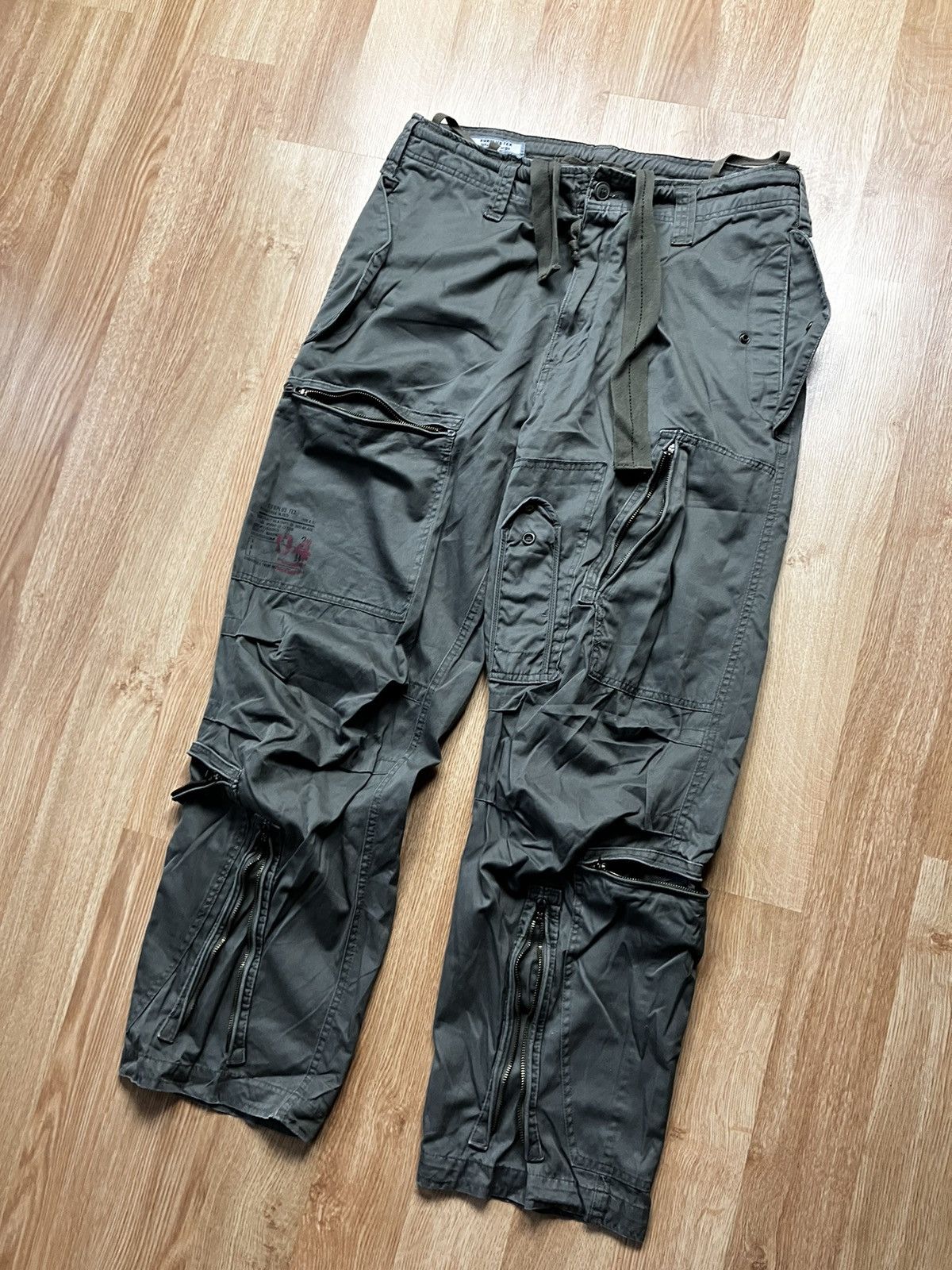 Japanese Brand Surplus Tex Utility Zipped Streetwear Cargo Pants♻️ Size US 34 / EU 50 - 5 Thumbnail