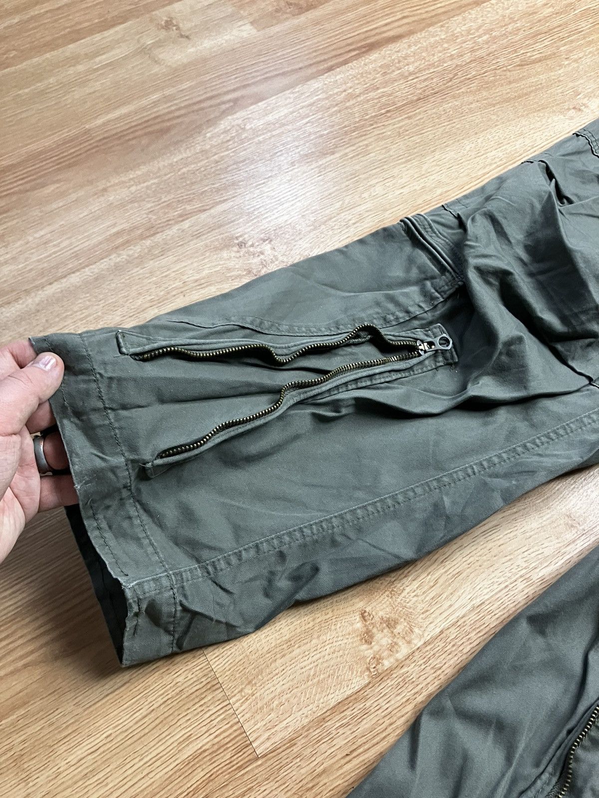 Japanese Brand Surplus Tex Utility Zipped Streetwear Cargo Pants♻️ Size US 34 / EU 50 - 6 Thumbnail