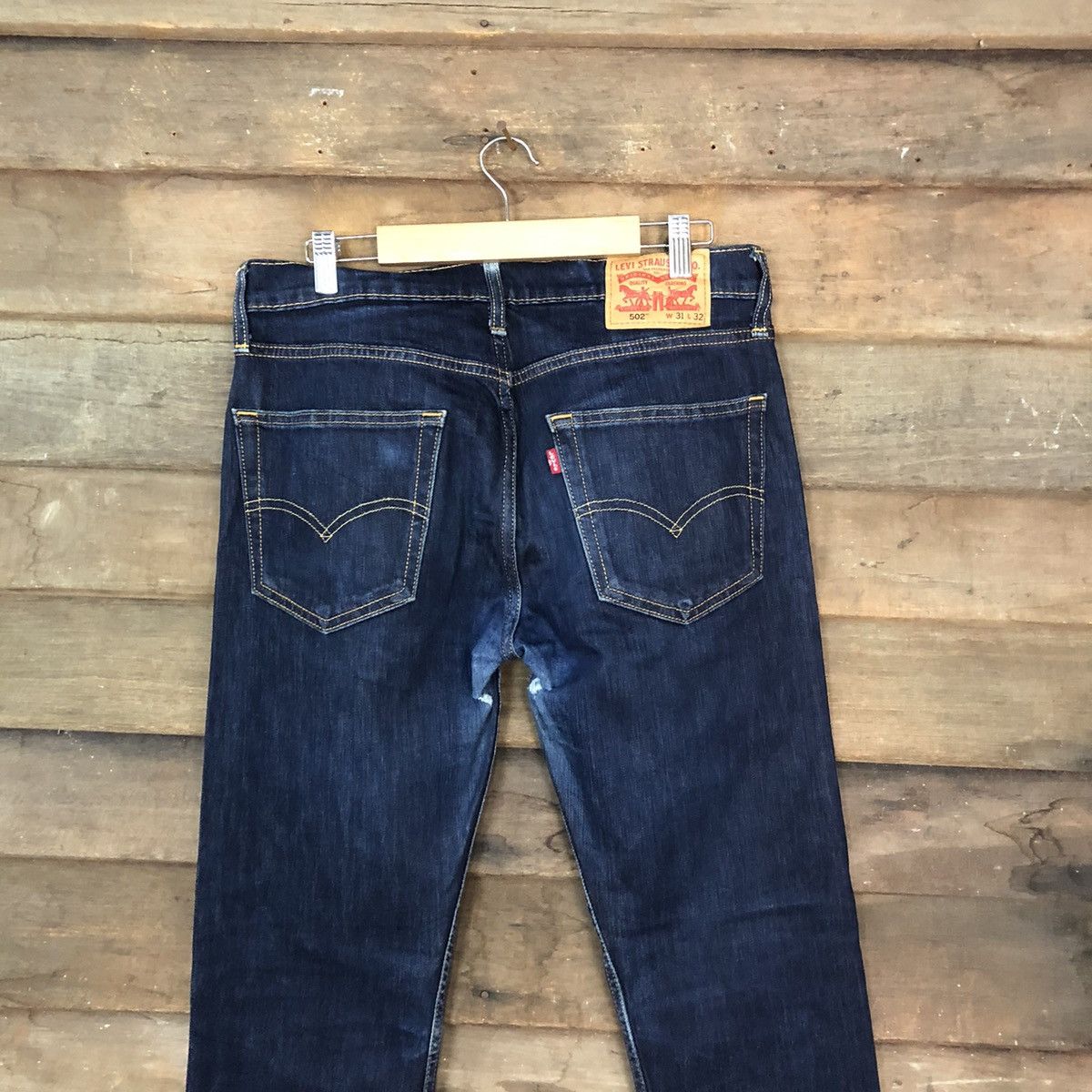 Levi's DLS 502 Levis Blue Denim jeans Pants #BB540 Size US 31 - 10 Thumbnail