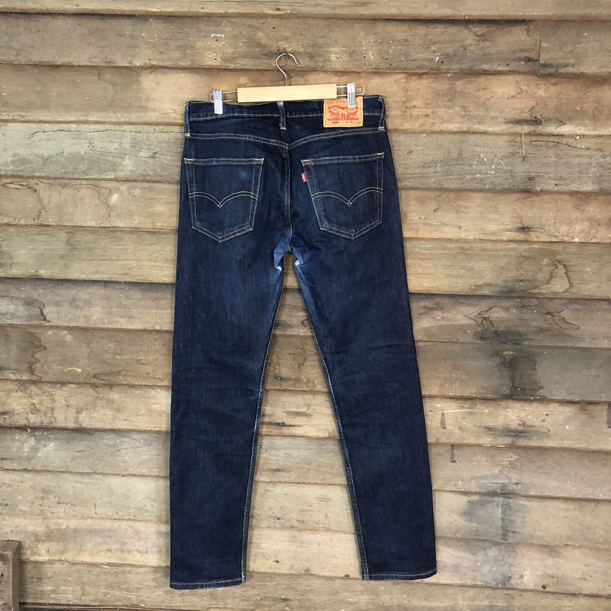 Levi's DLS 502 Levis Blue Denim jeans Pants #BB540 Size US 31 - 9 Thumbnail