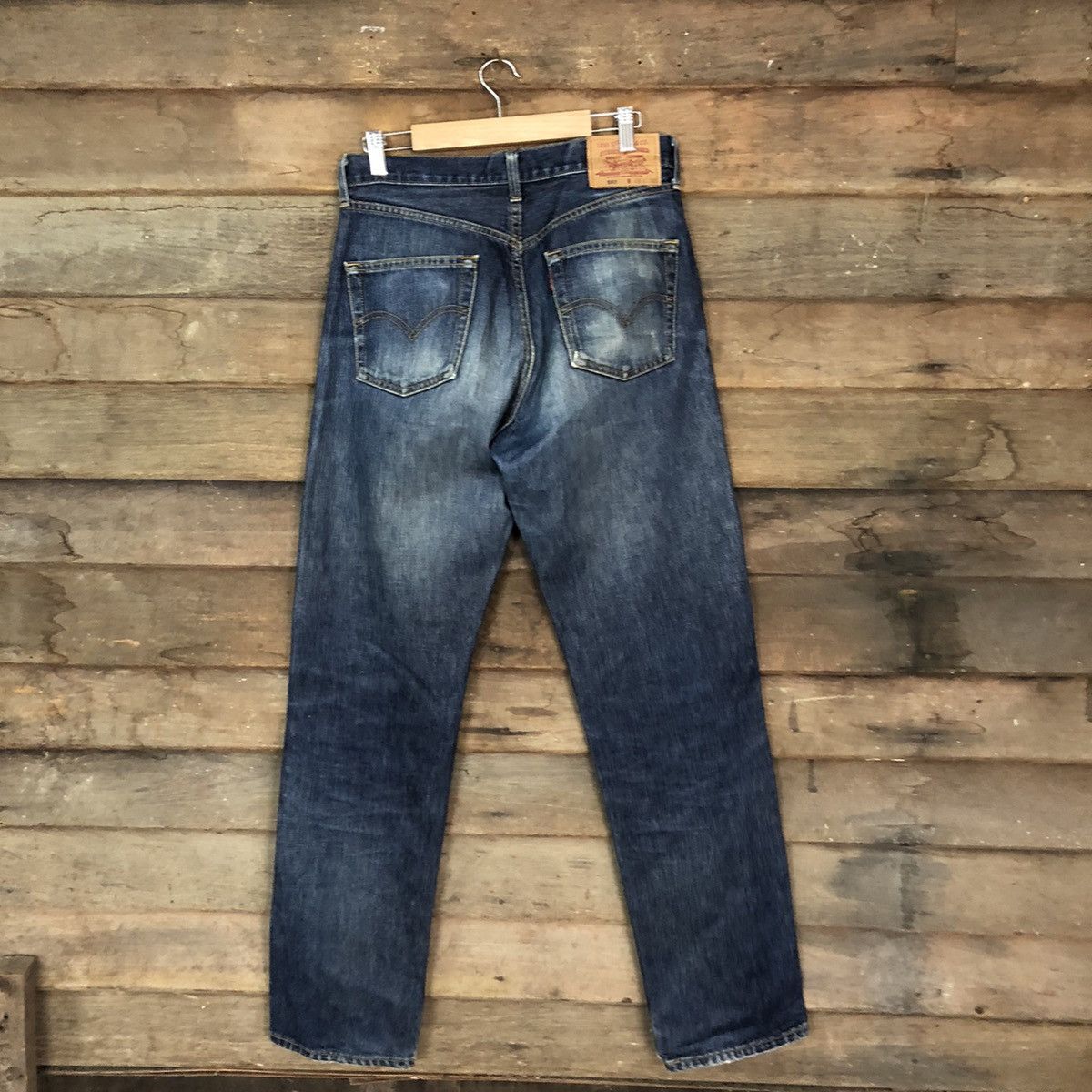 Levi's DLS 557 Levis blue faded Distressed Denim pants #BB530 Size US 29 - 9 Thumbnail