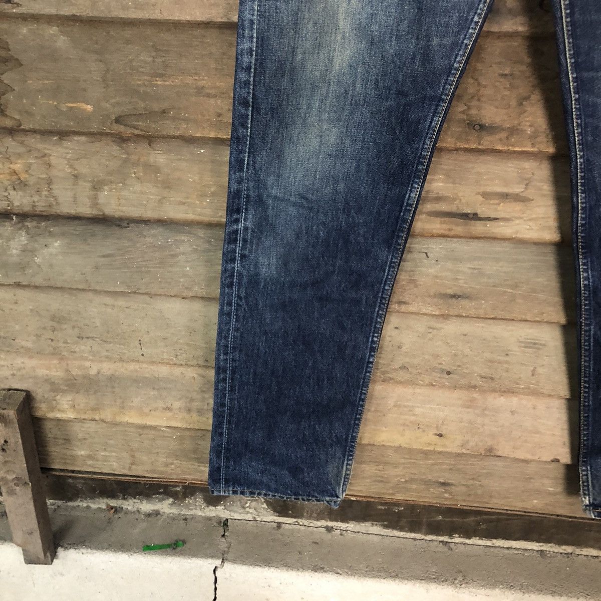 Levi's DLS 557 Levis blue faded Distressed Denim pants #BB530 Size US 29 - 6 Thumbnail
