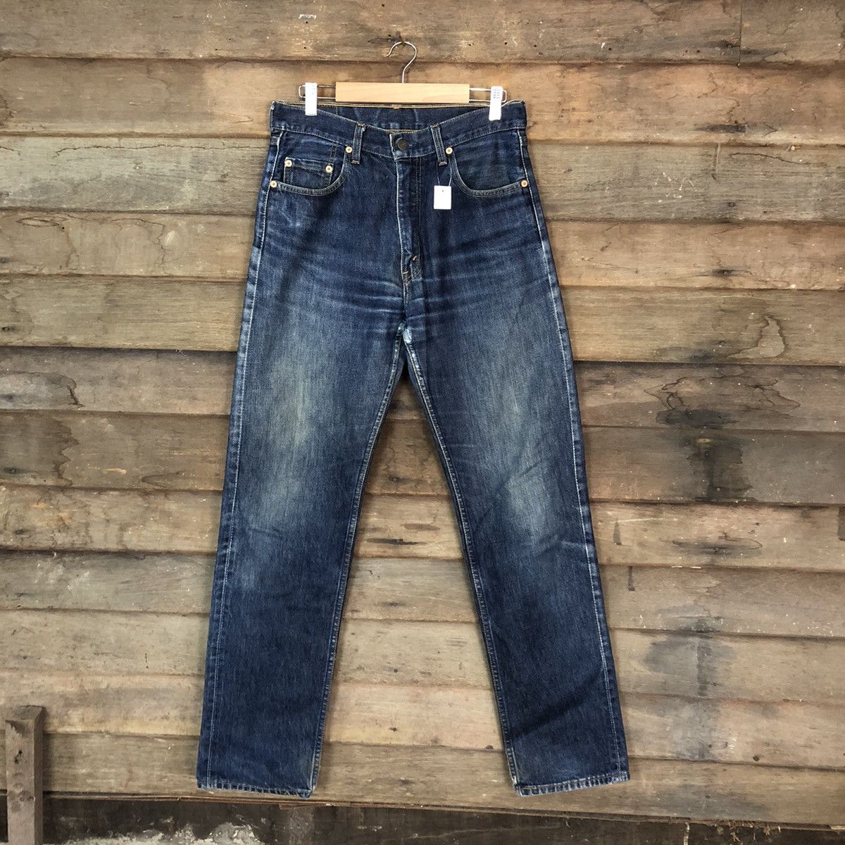 Levi's DLS 557 Levis blue faded Distressed Denim pants #BB530 Size US 29 - 1 Thumbnail