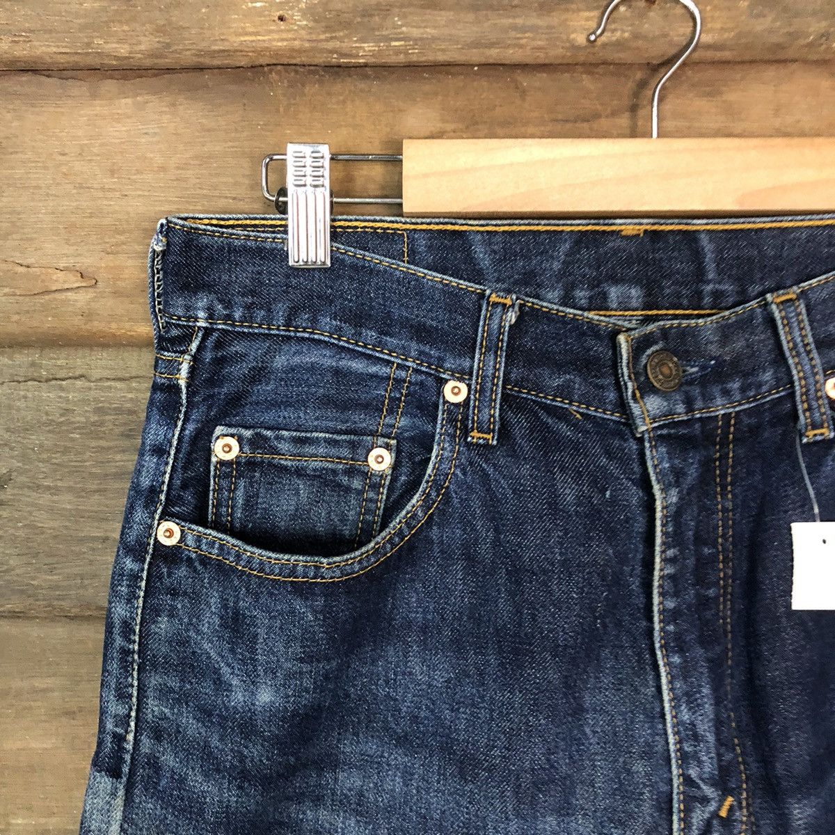 Levi's DLS 557 Levis blue faded Distressed Denim pants #BB530 Size US 29 - 4 Thumbnail
