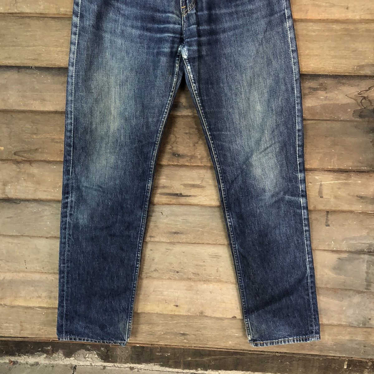 Levi's DLS 557 Levis blue faded Distressed Denim pants #BB530 Size US 29 - 3 Thumbnail