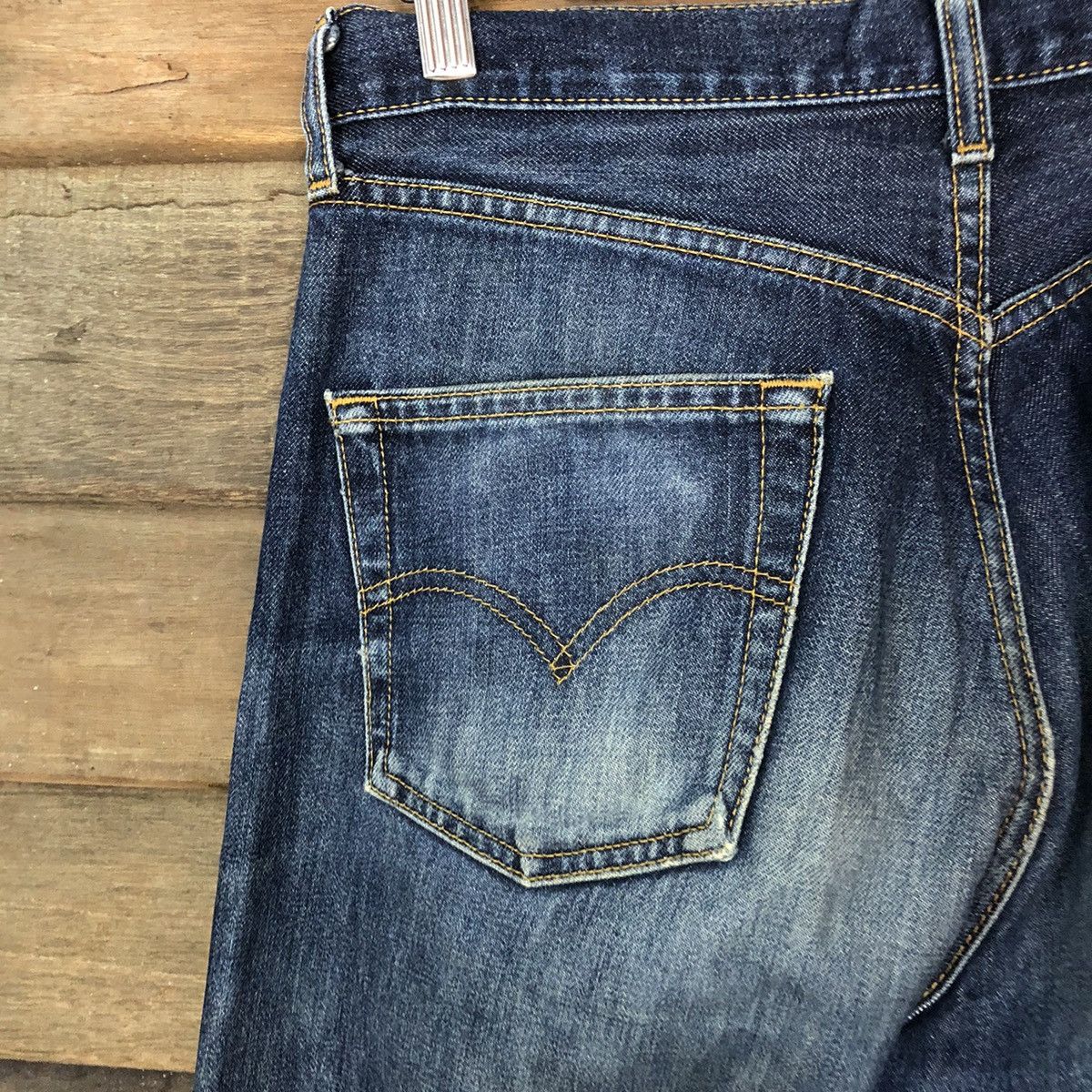 Levi's DLS 557 Levis blue faded Distressed Denim pants #BB530 Size US 29 - 12 Thumbnail