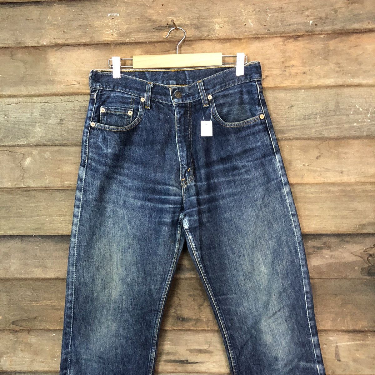 Levi's DLS 557 Levis blue faded Distressed Denim pants #BB530 Size US 29 - 2 Thumbnail
