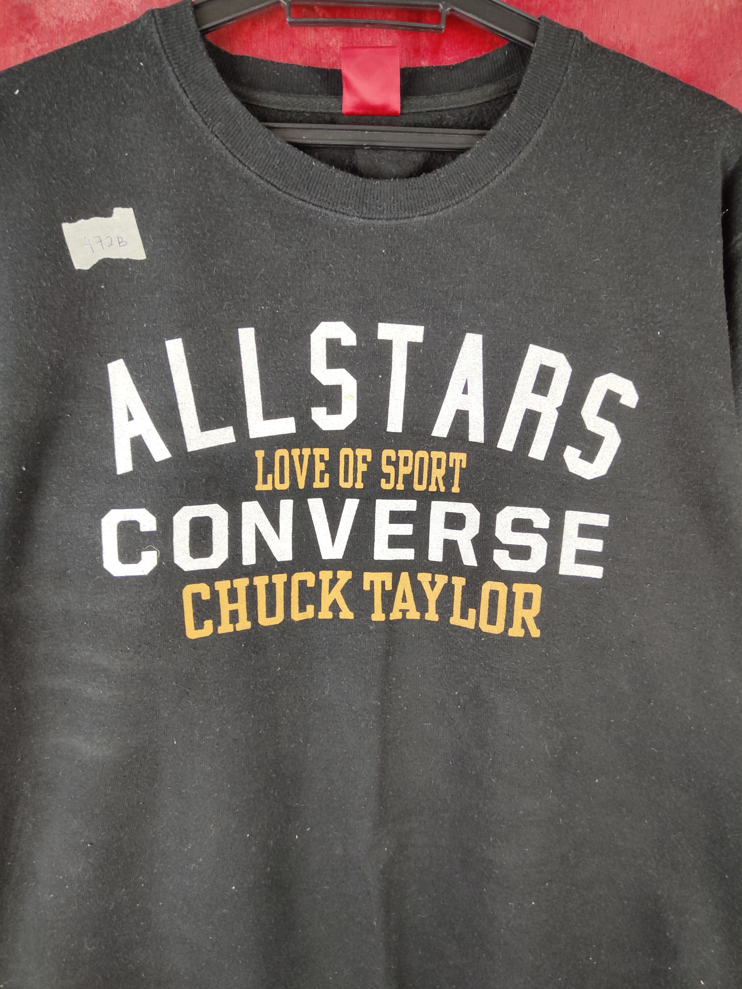 Converse × Vintage Converse vintage Black Sweatshirt #472B Size US M / EU 48-50 / 2 - 2 Thumbnail