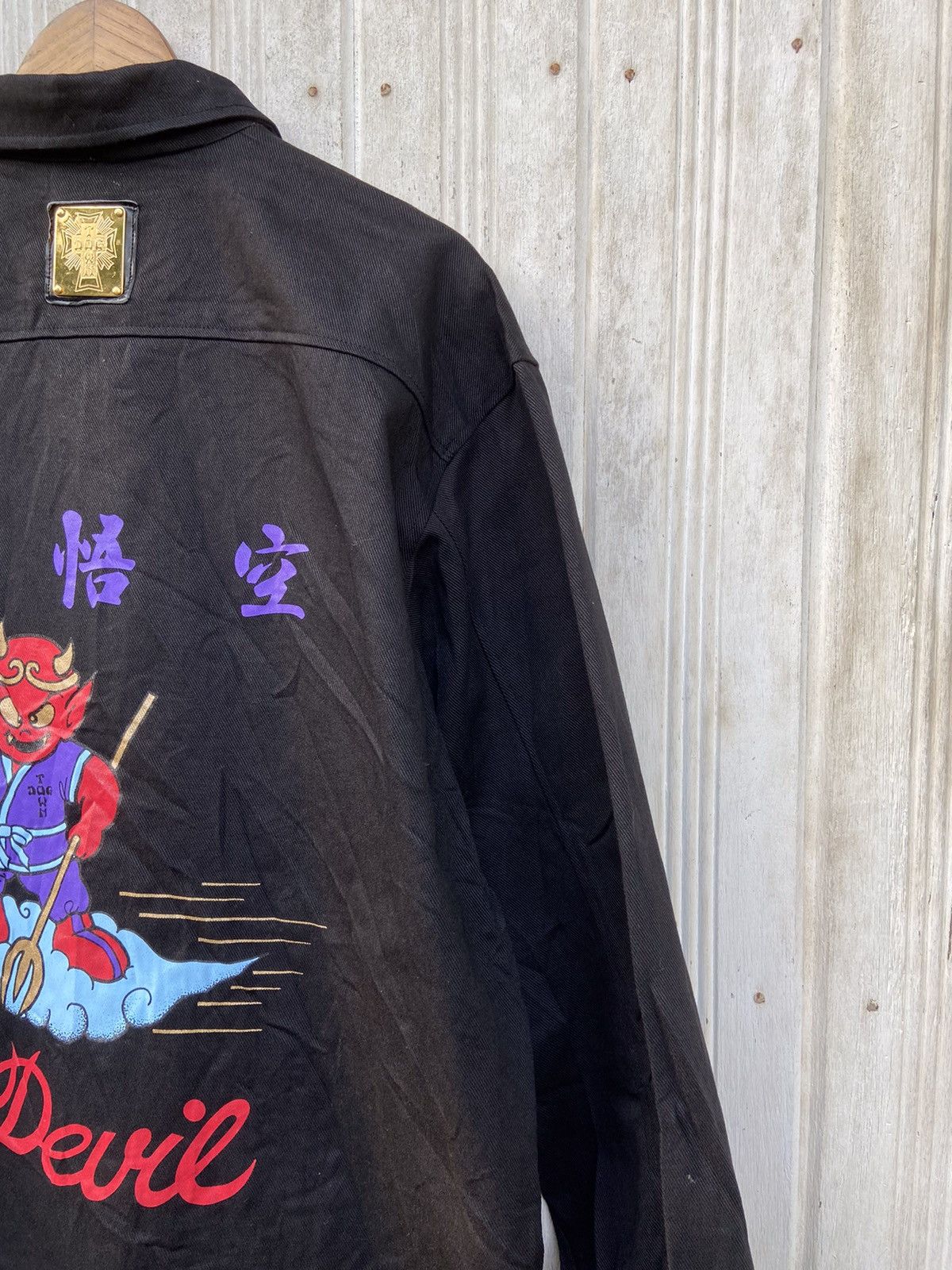 Dogtown × Vintage Vintage Dogtown Skateboard Sukajan Devil Jacket Size US L / EU 52-54 / 3 - 3 Thumbnail