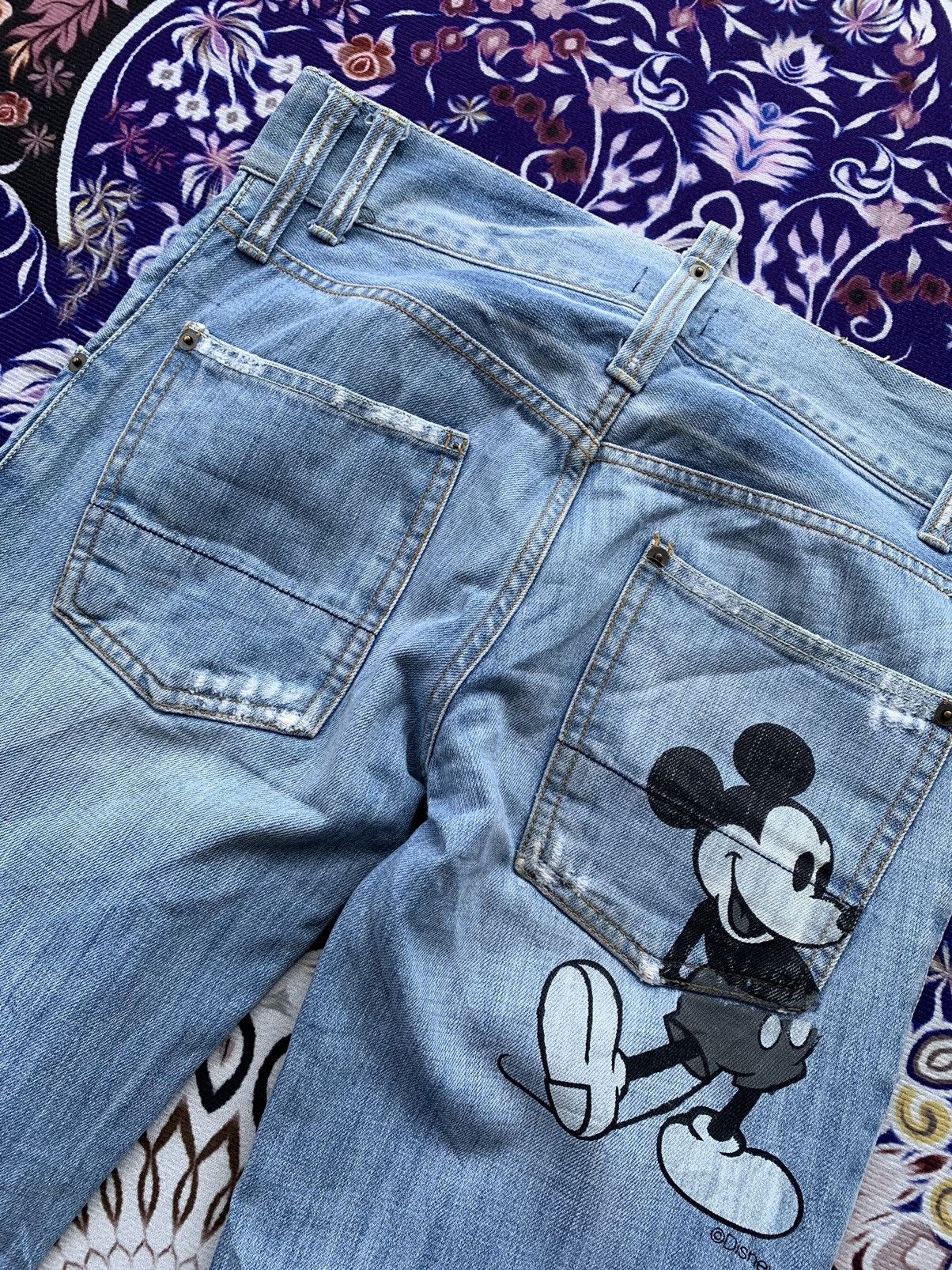 BUFFALO BOBS Vintage Buffalo Bobs X Disney Distressed Denim Size US 32 / EU 48 - 12 Thumbnail