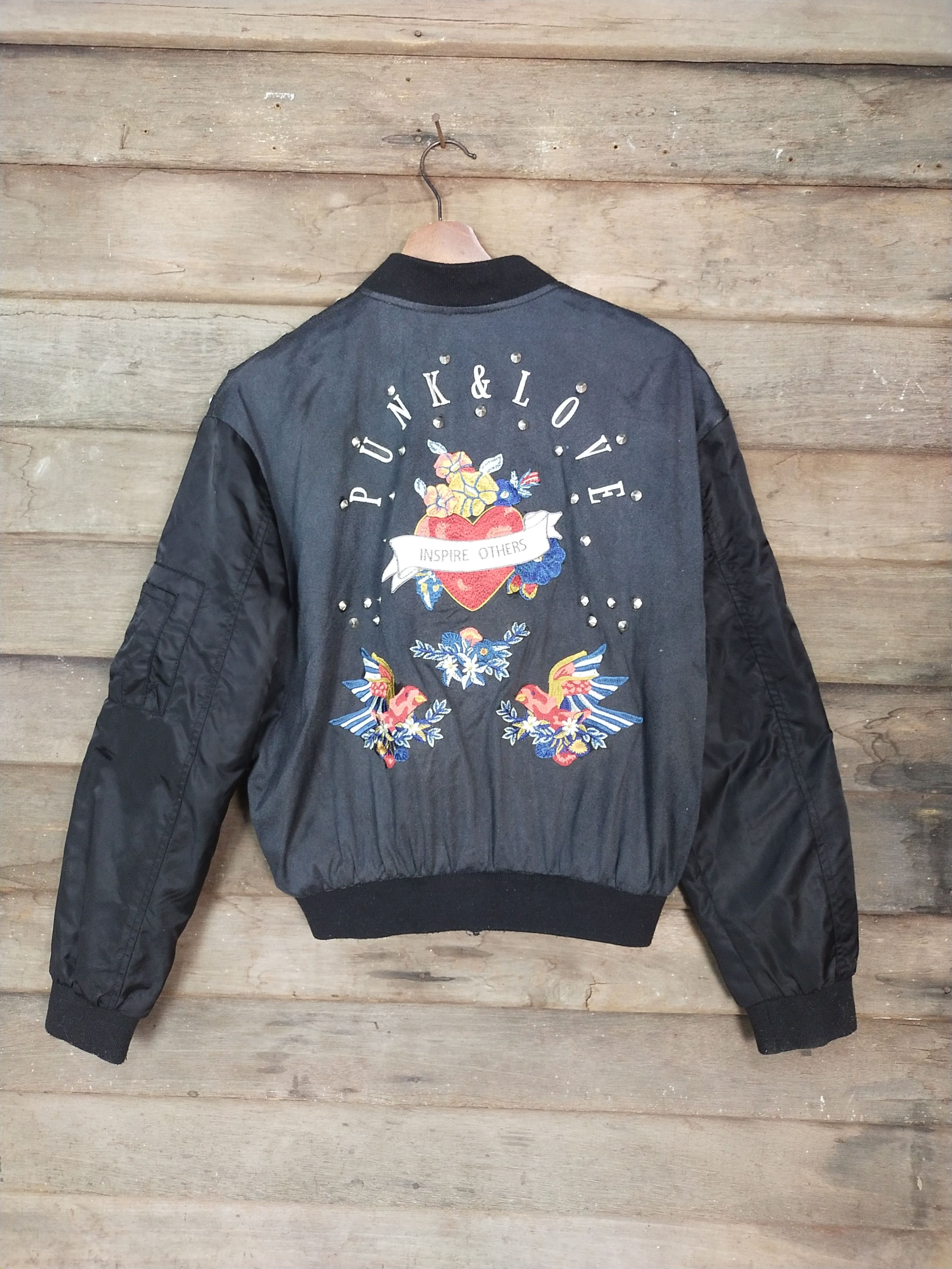 Seditionaries Zara Basic punk & love Outwear black varsity #S218 Size US L / EU 52-54 / 3 - 1 Thumbnail