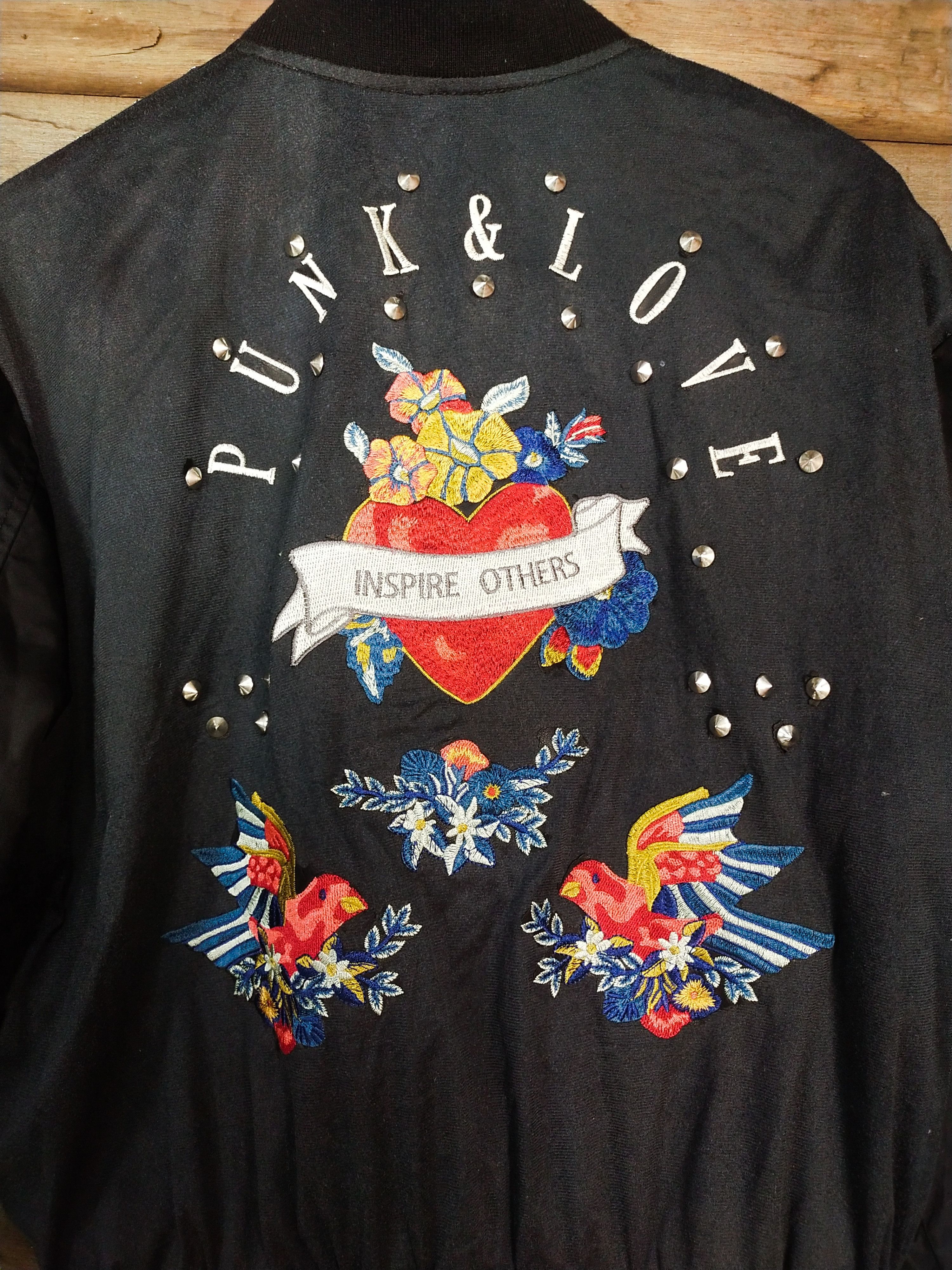 Seditionaries Zara Basic punk & love Outwear black varsity #S218 Size US L / EU 52-54 / 3 - 2 Thumbnail