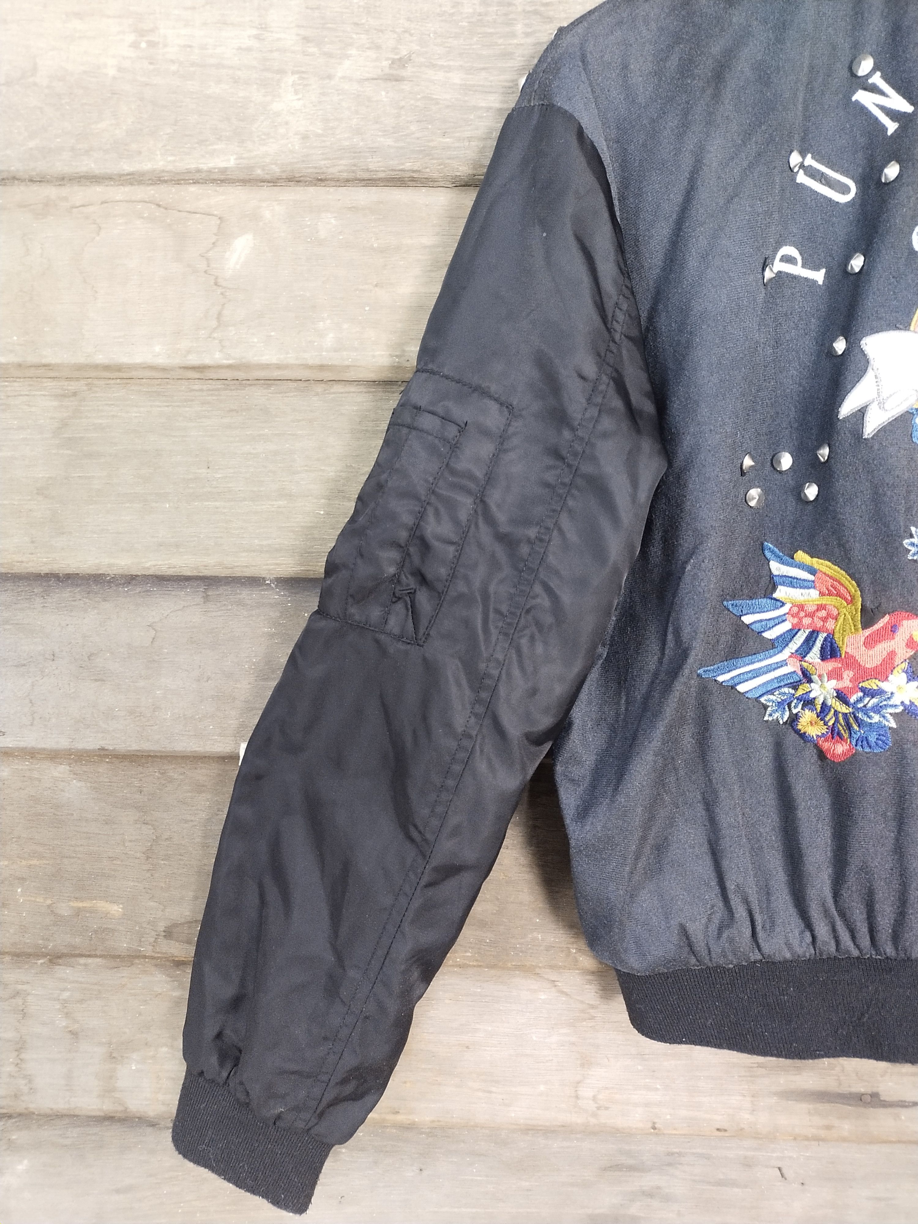 Seditionaries Zara Basic punk & love Outwear black varsity #S218 Size US L / EU 52-54 / 3 - 3 Thumbnail