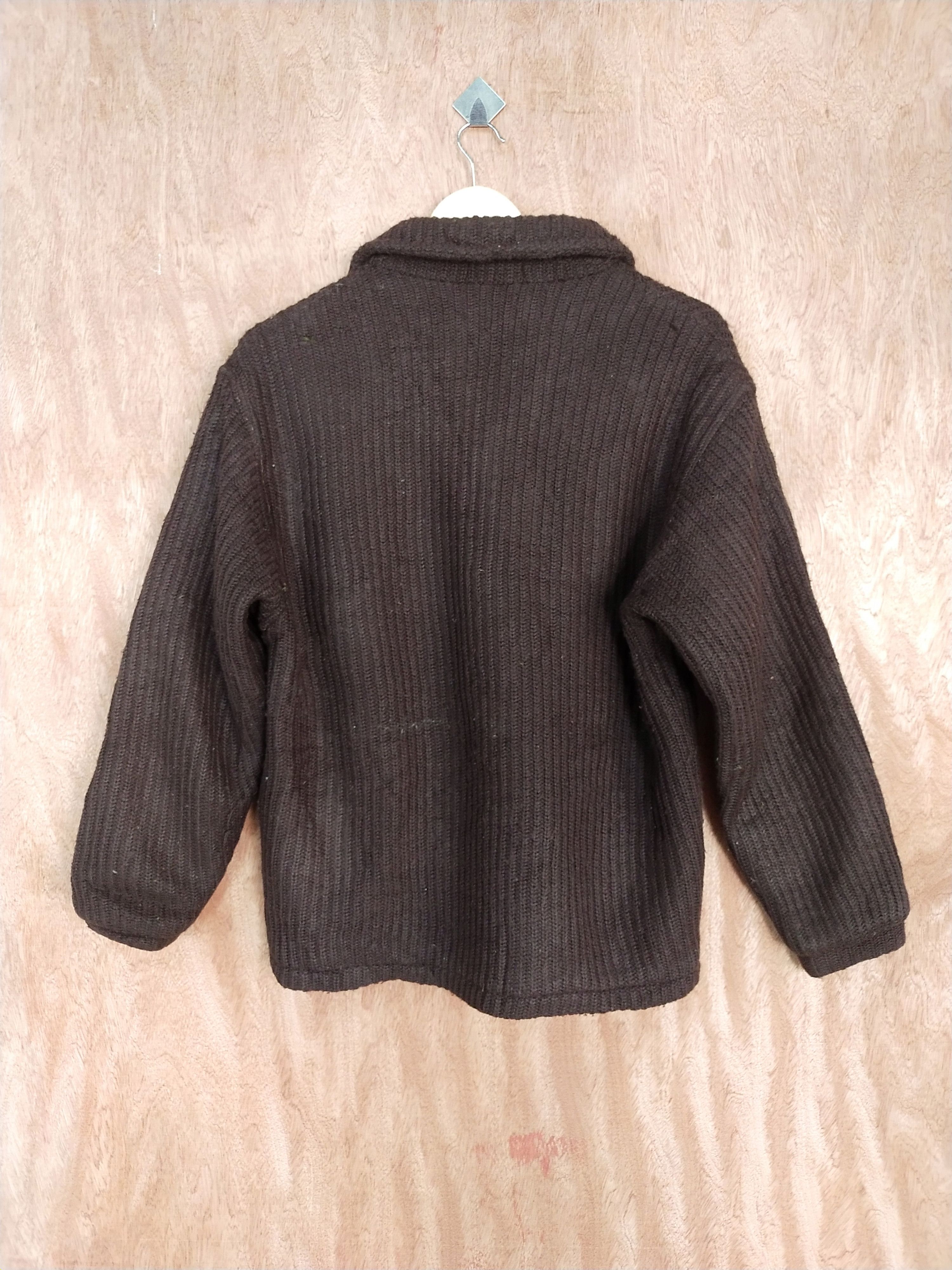 Homespun Knitwear × Japanese Brand Musashi vintage japan cardigan brown knitwear #S239 Size US M / EU 48-50 / 2 - 8 Thumbnail