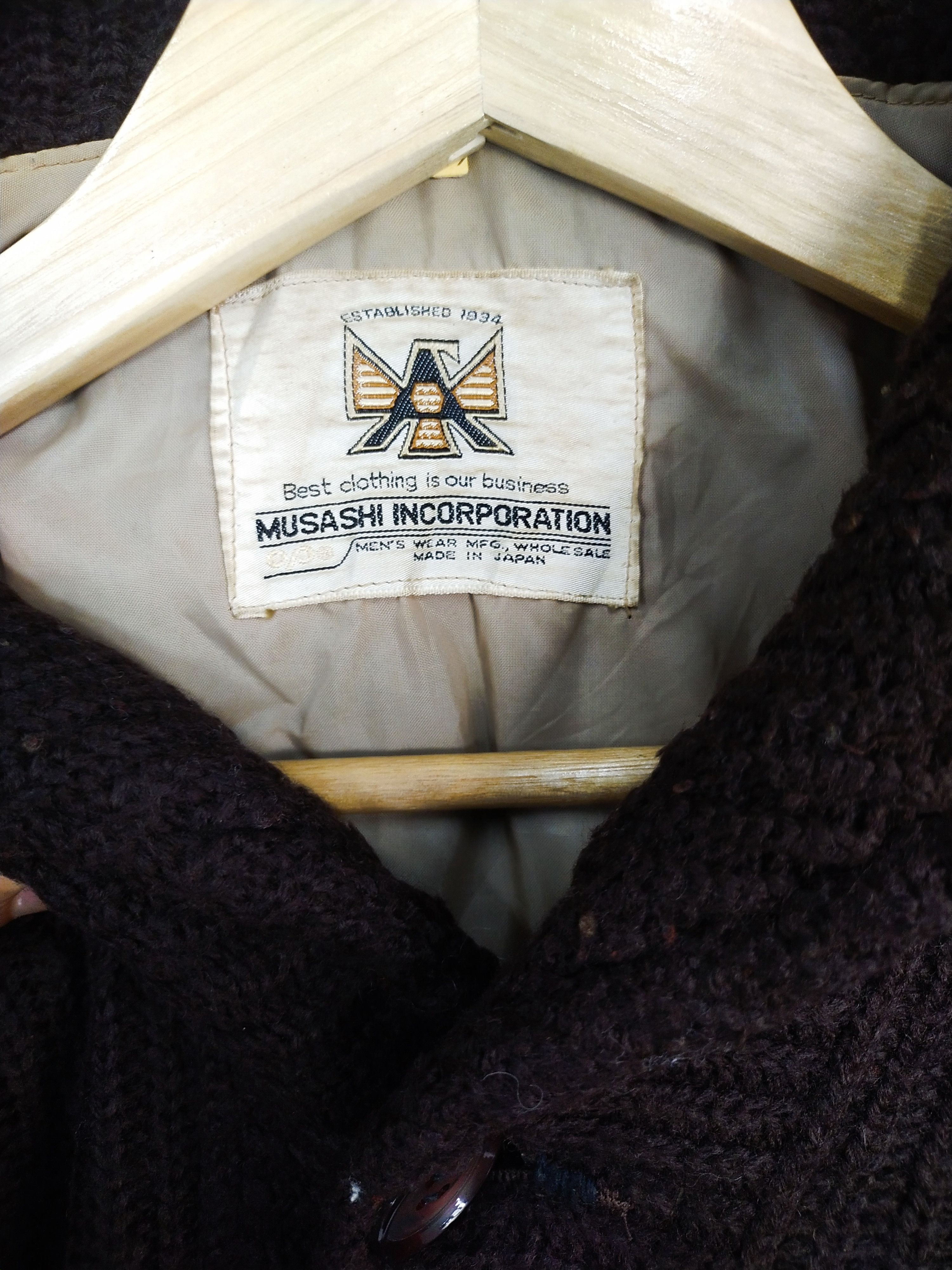 Homespun Knitwear × Japanese Brand Musashi vintage japan cardigan brown knitwear #S239 Size US M / EU 48-50 / 2 - 7 Thumbnail