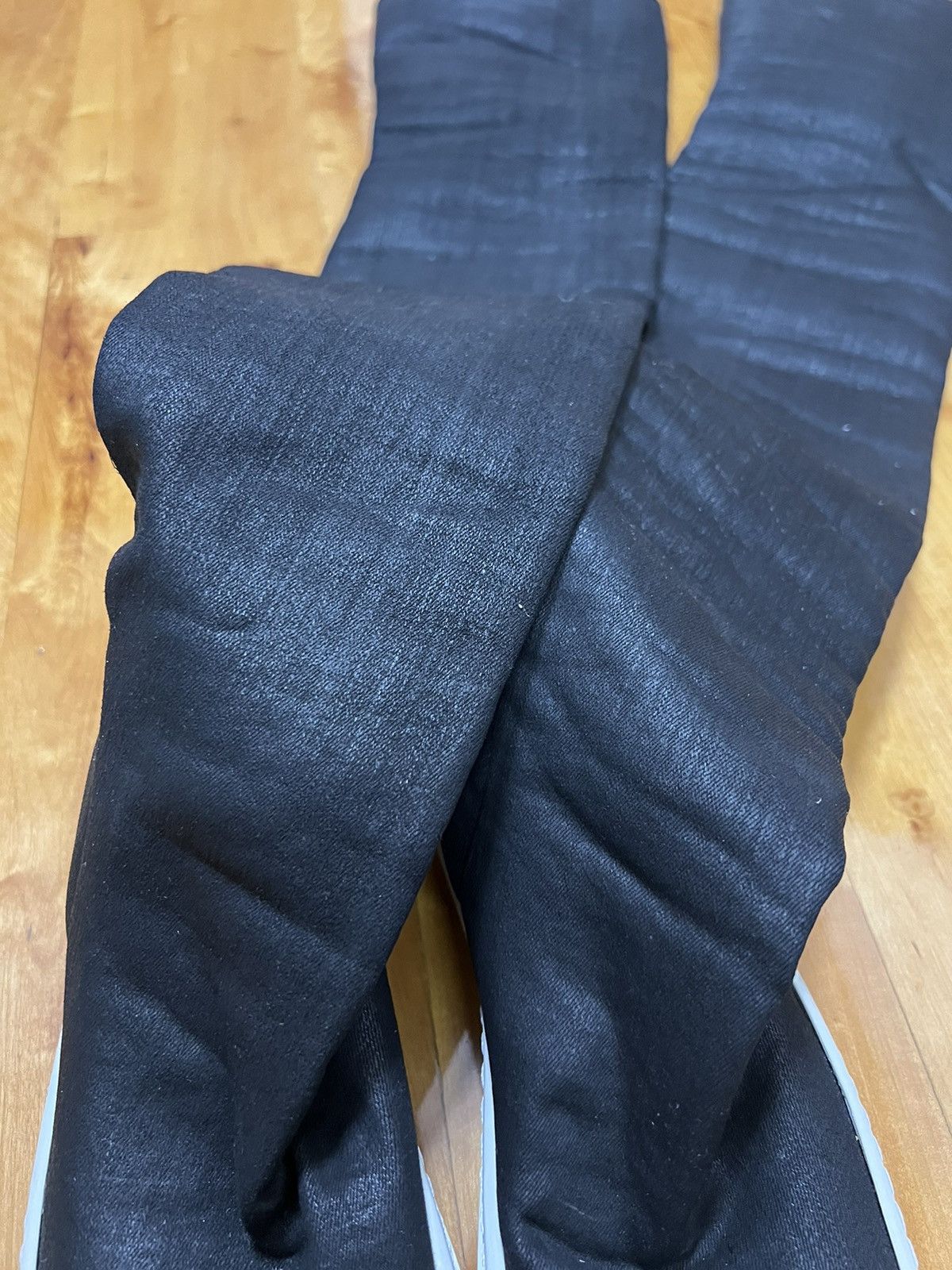 Rick Owens Drkshdw Rick owens waxed thigh high stocking ramones Size US 7.5 / IT 37.5 - 4 Thumbnail