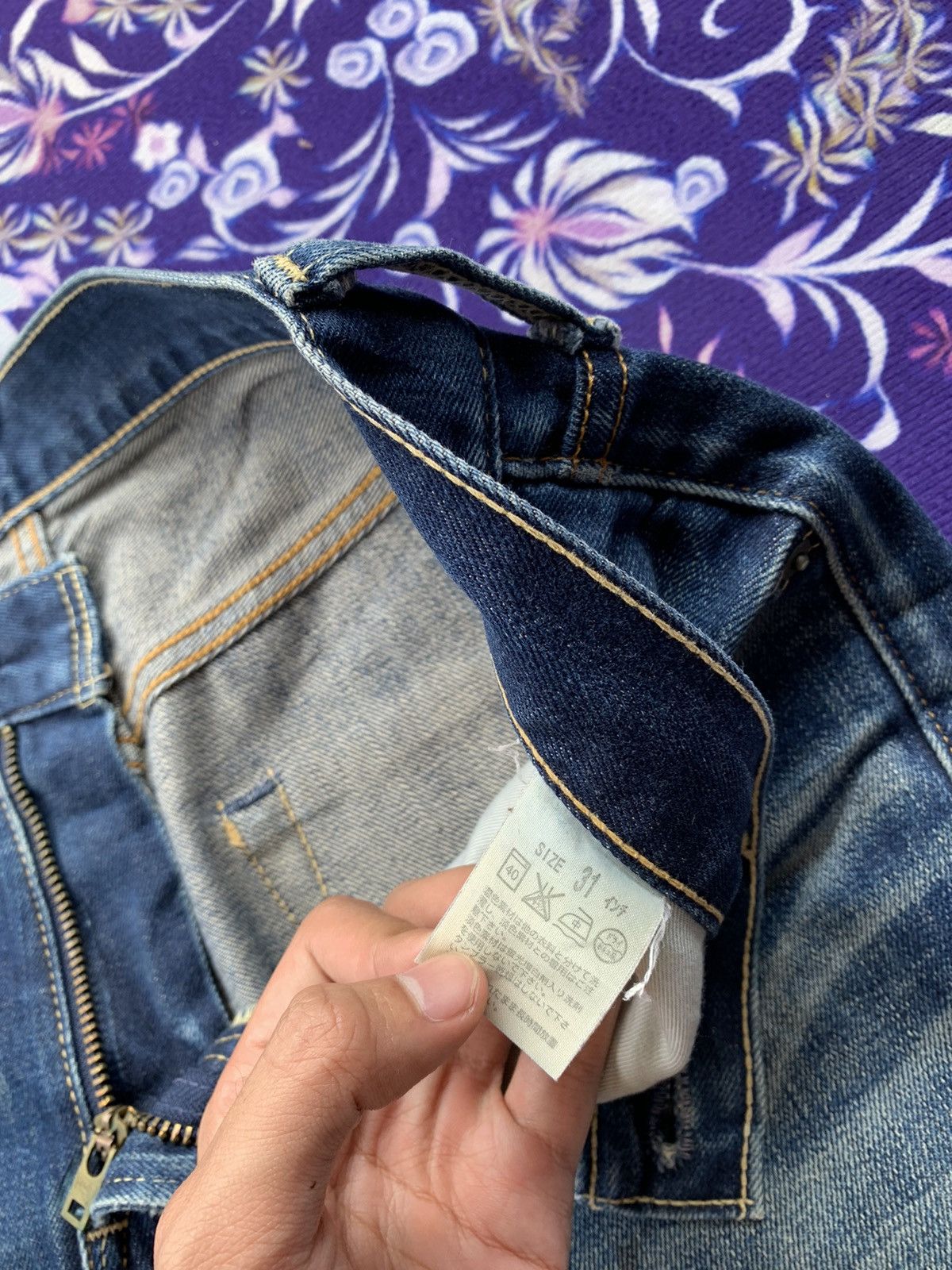 Levi's Vintage Clothing Vintage Levis 502 Distressed Denim Size US 33 - 7 Thumbnail