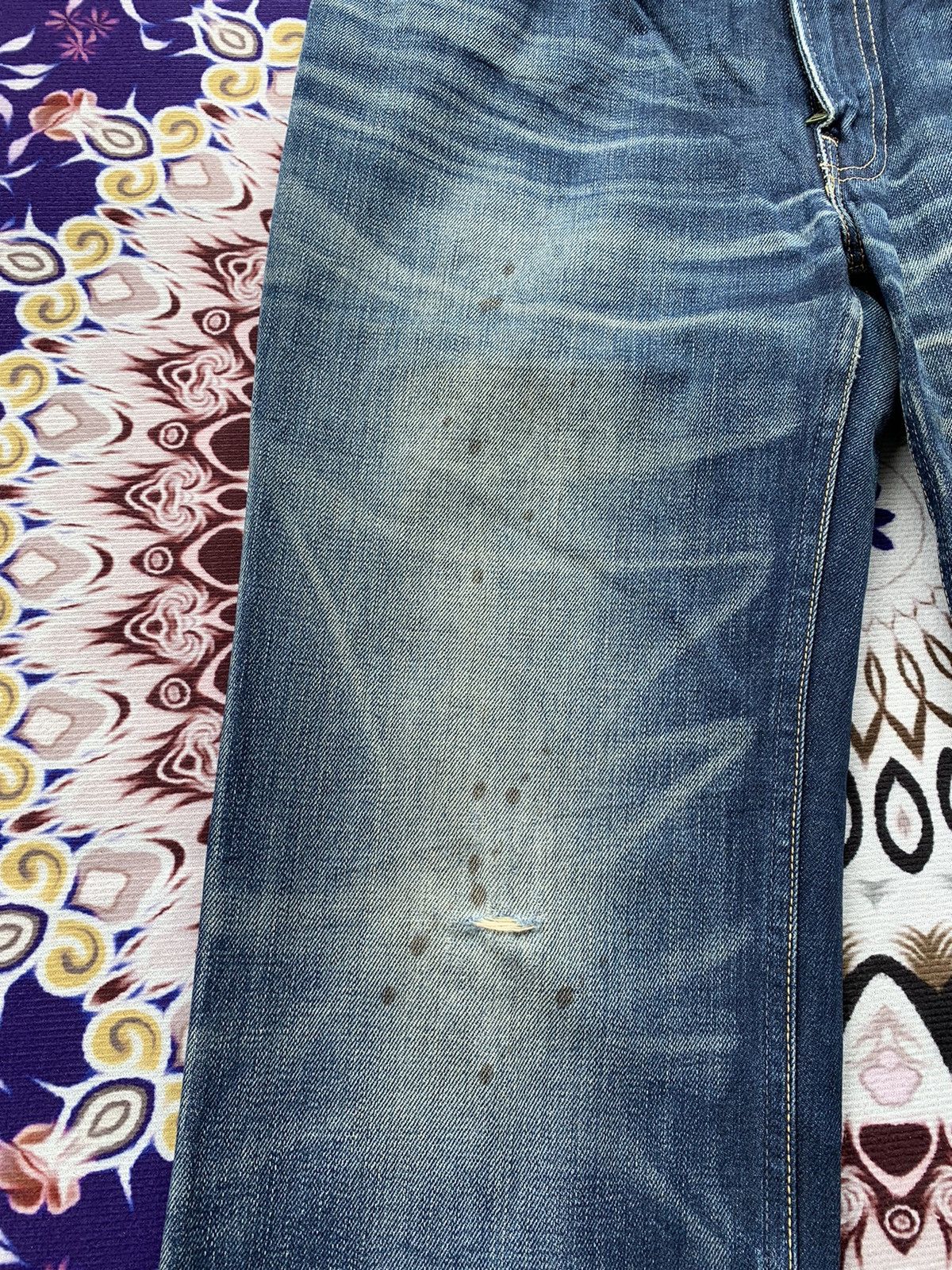 Levi's Vintage Clothing Vintage Levis 502 Distressed Denim Size US 33 - 3 Thumbnail