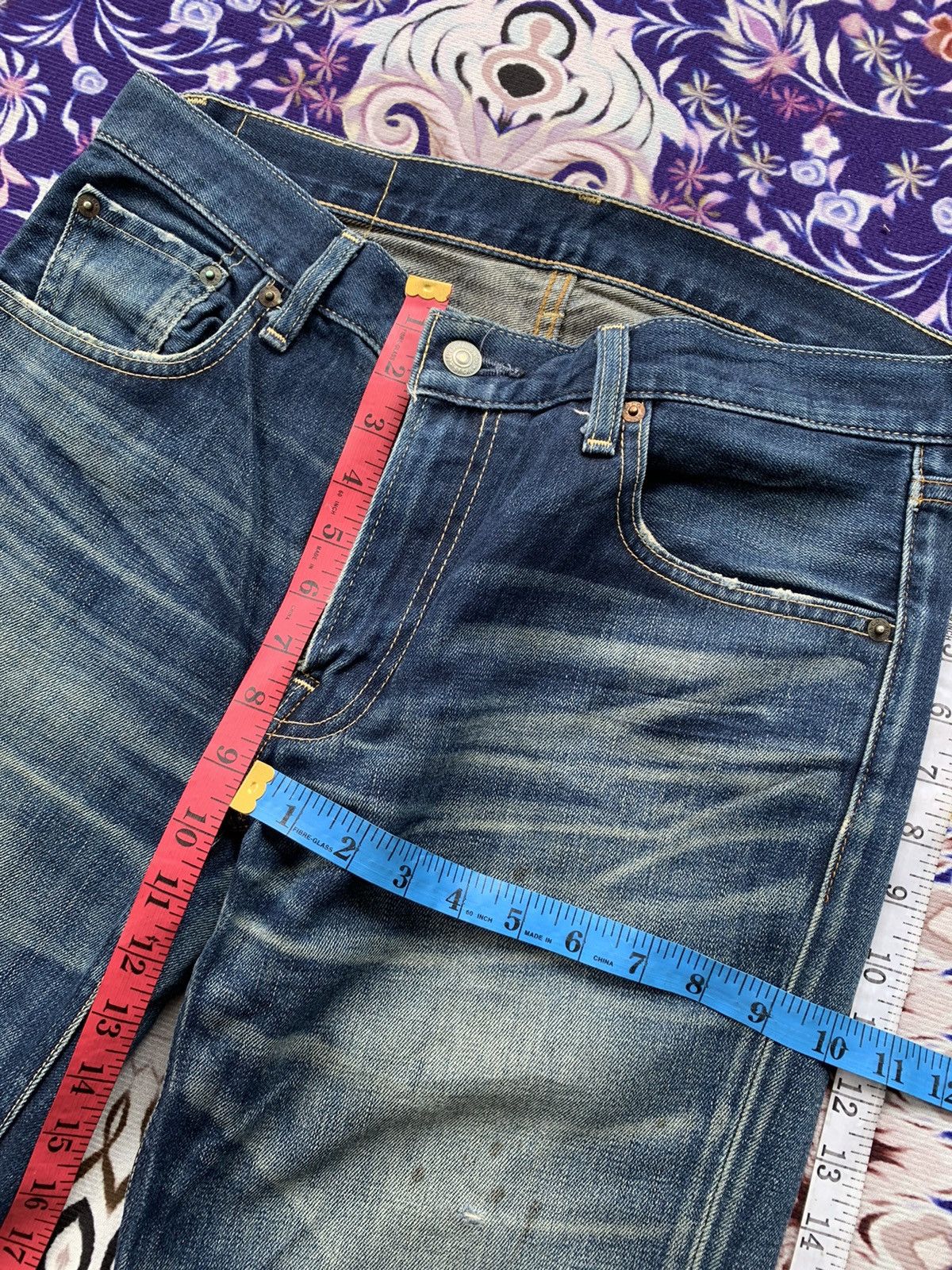 Levi's Vintage Clothing Vintage Levis 502 Distressed Denim Size US 33 - 16 Thumbnail