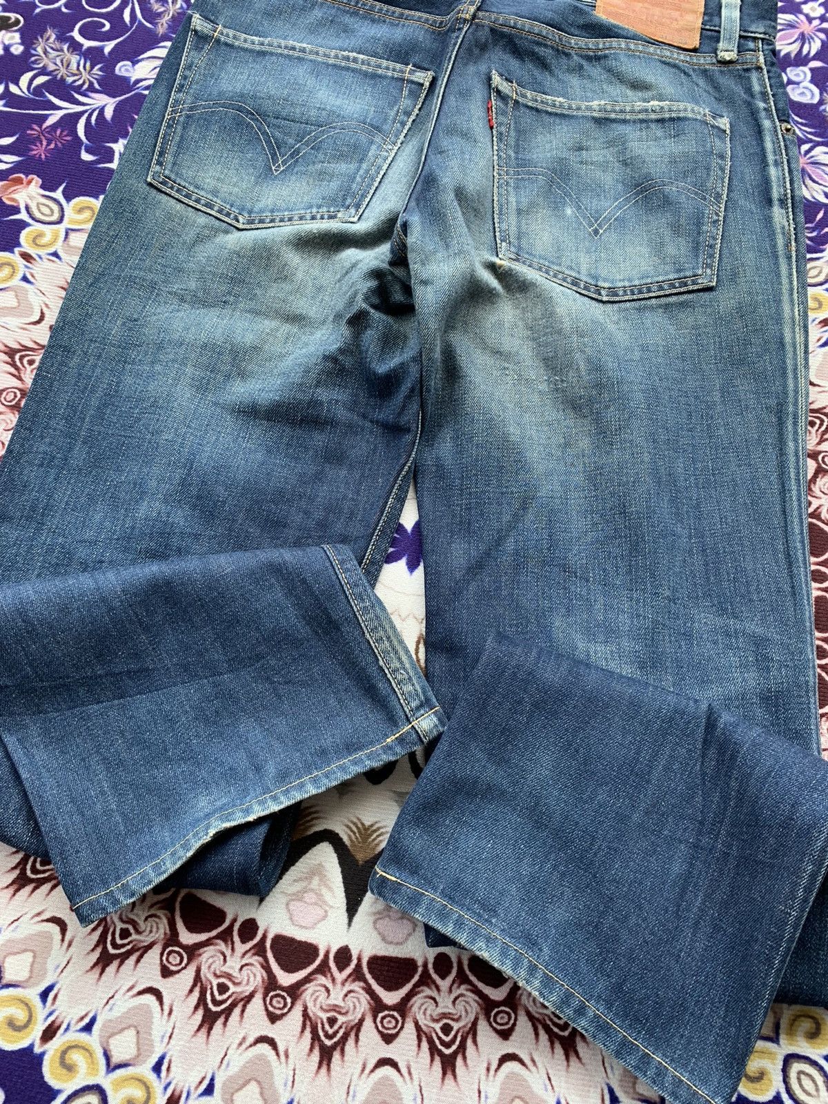 Levi's Vintage Clothing Vintage Levis 502 Distressed Denim Size US 33 - 13 Thumbnail
