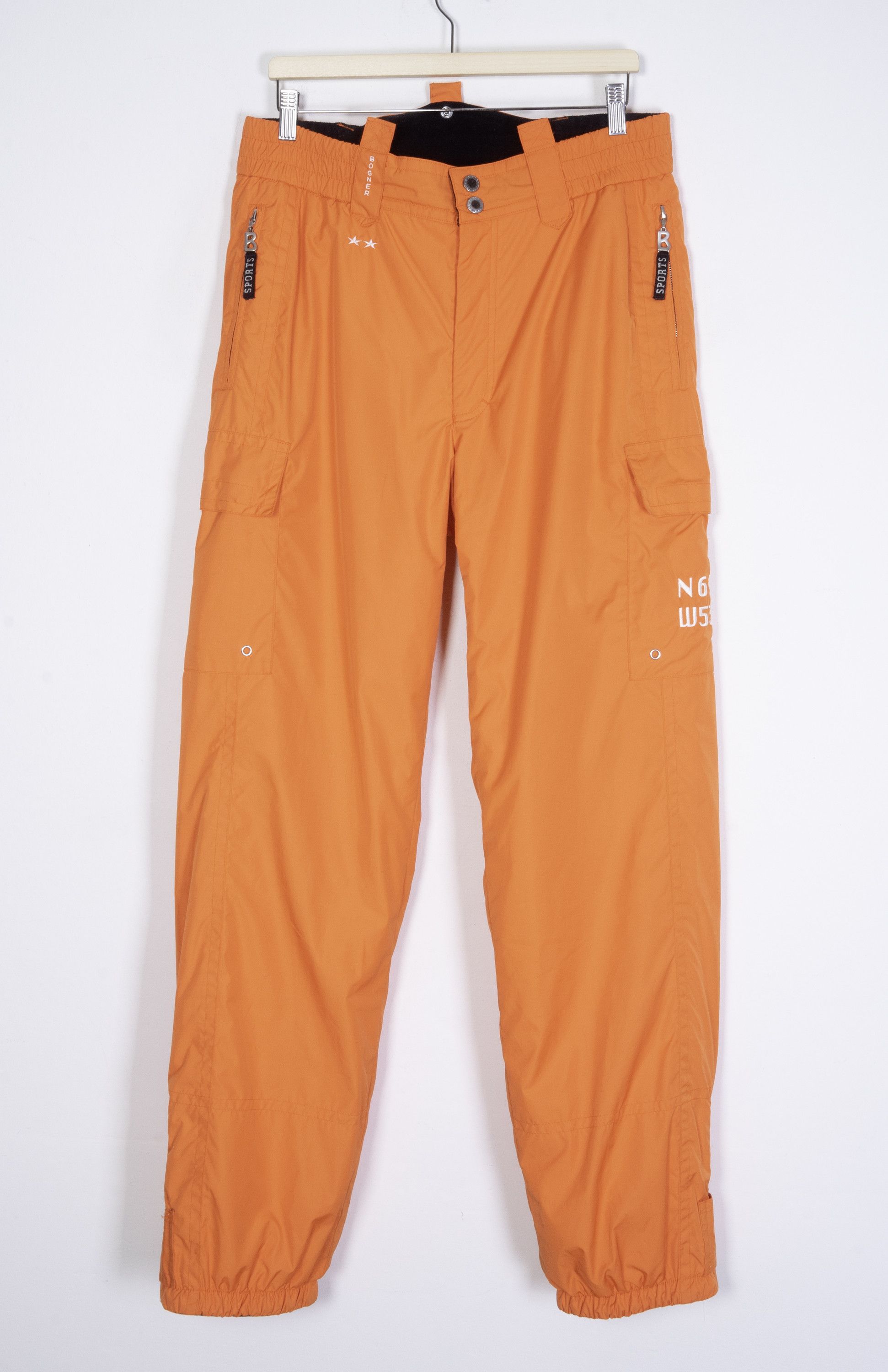 Bogner Ski Pants Orange Insulated Snow Size 102 Long