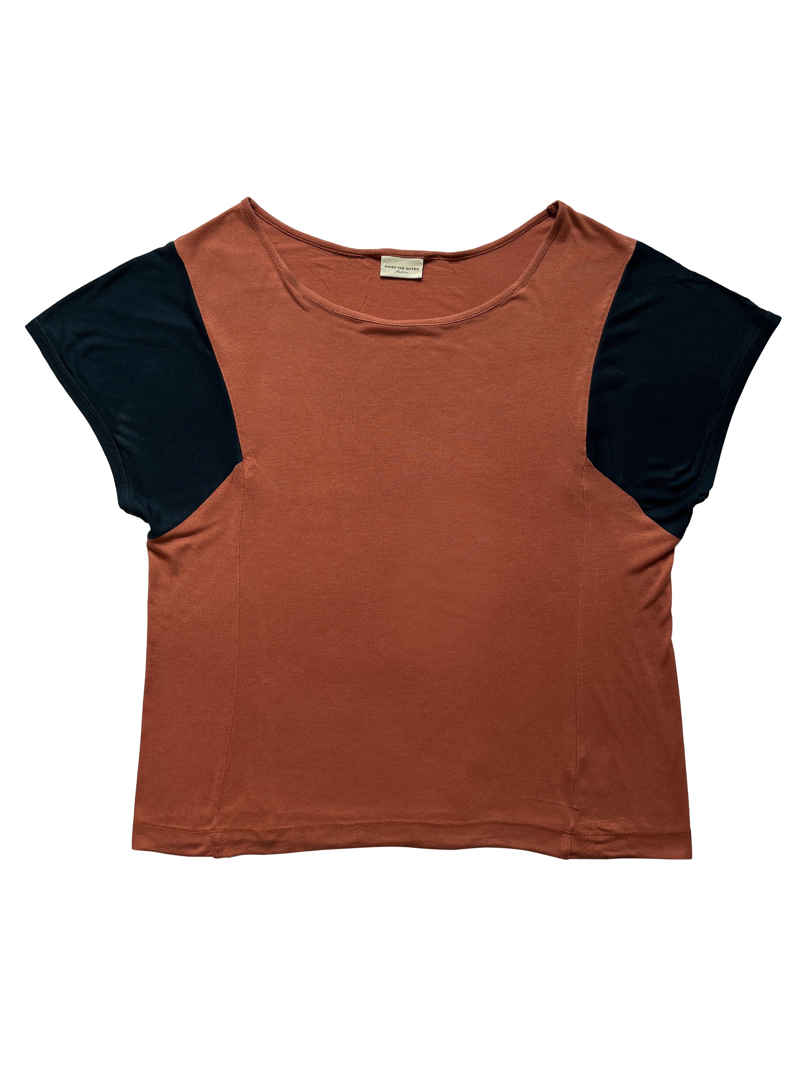 Dries Van Noten ⚡️QUICK SALE⚡️Dries Van Noten Brick/Navy Short Sleeve Tshirt Size M / US 6-8 / IT 42-44 - 1 Thumbnail