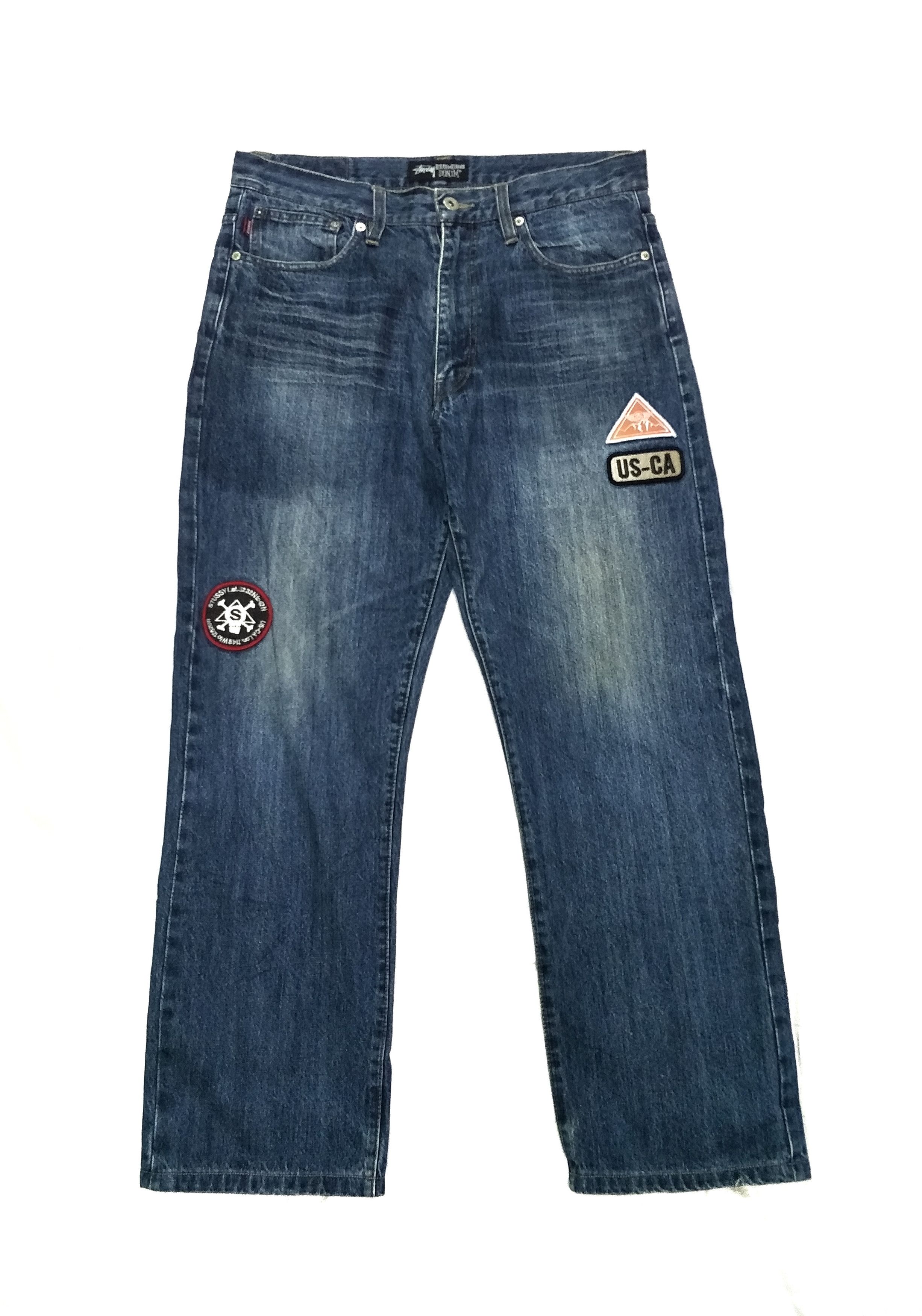 Stussy Stussy Patched Logo Jeans Size US 35 - 2 Thumbnail