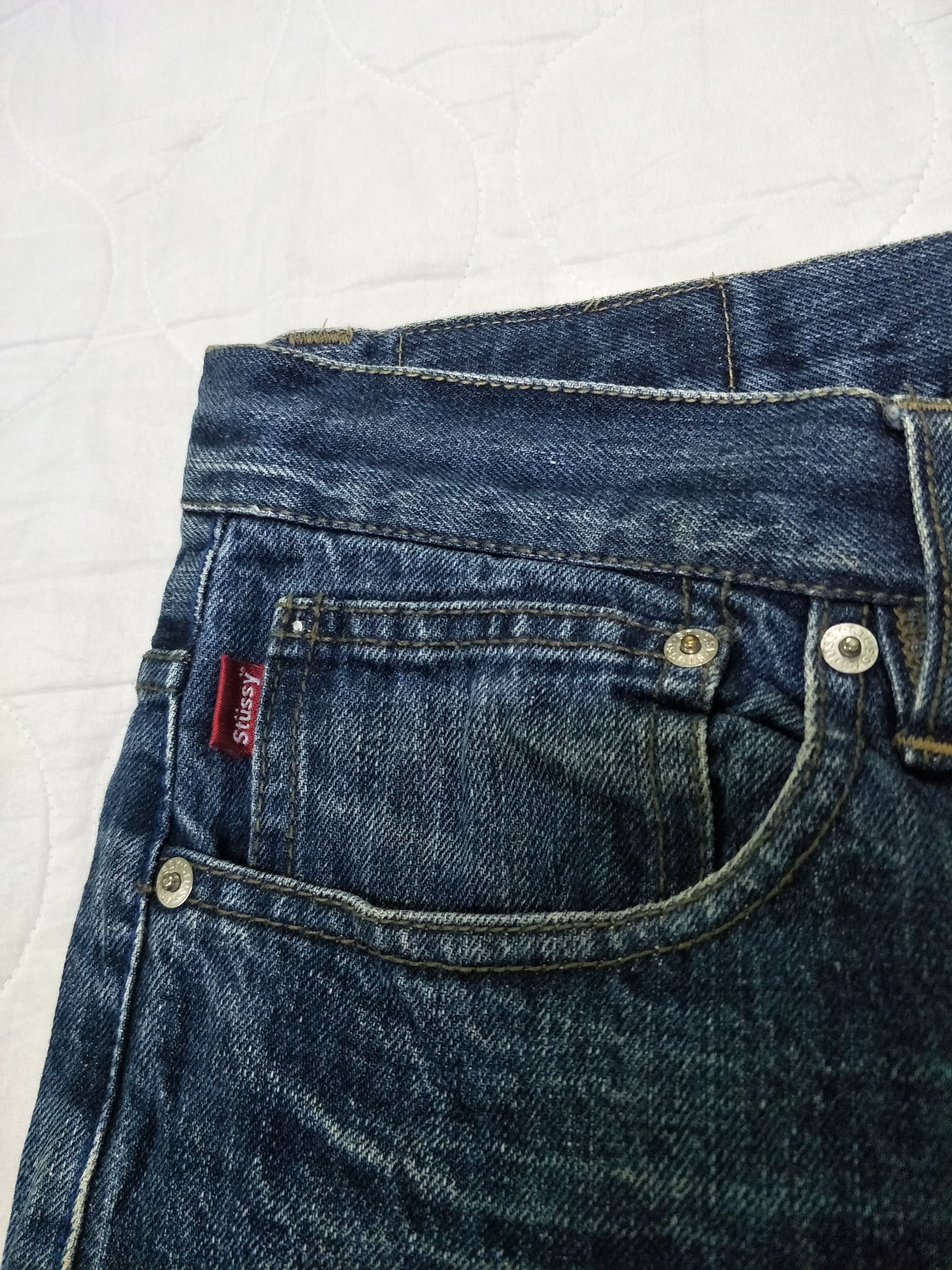 Stussy Stussy Patched Logo Jeans Size US 35 - 3 Thumbnail