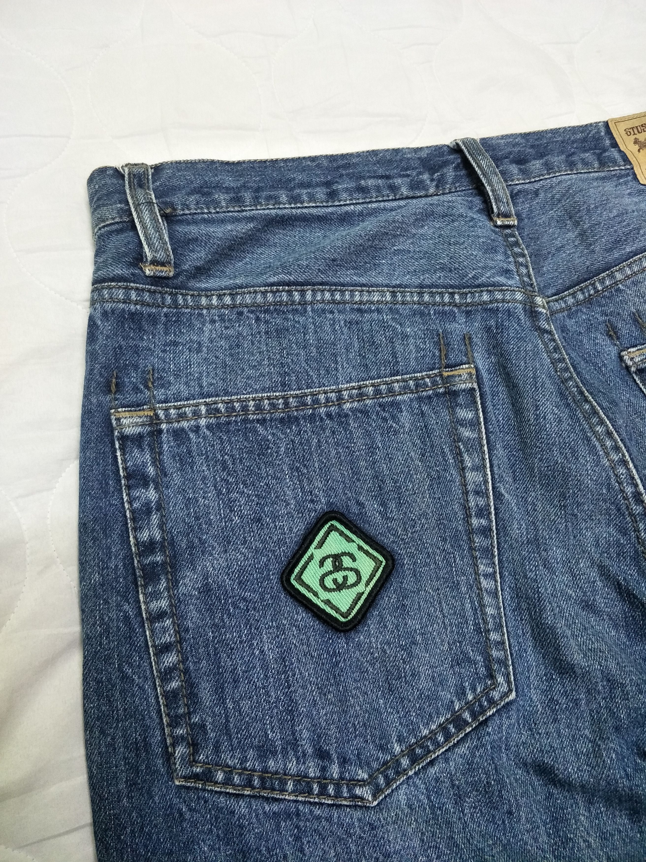 Stussy Stussy Patched Logo Jeans Size US 35 - 6 Thumbnail