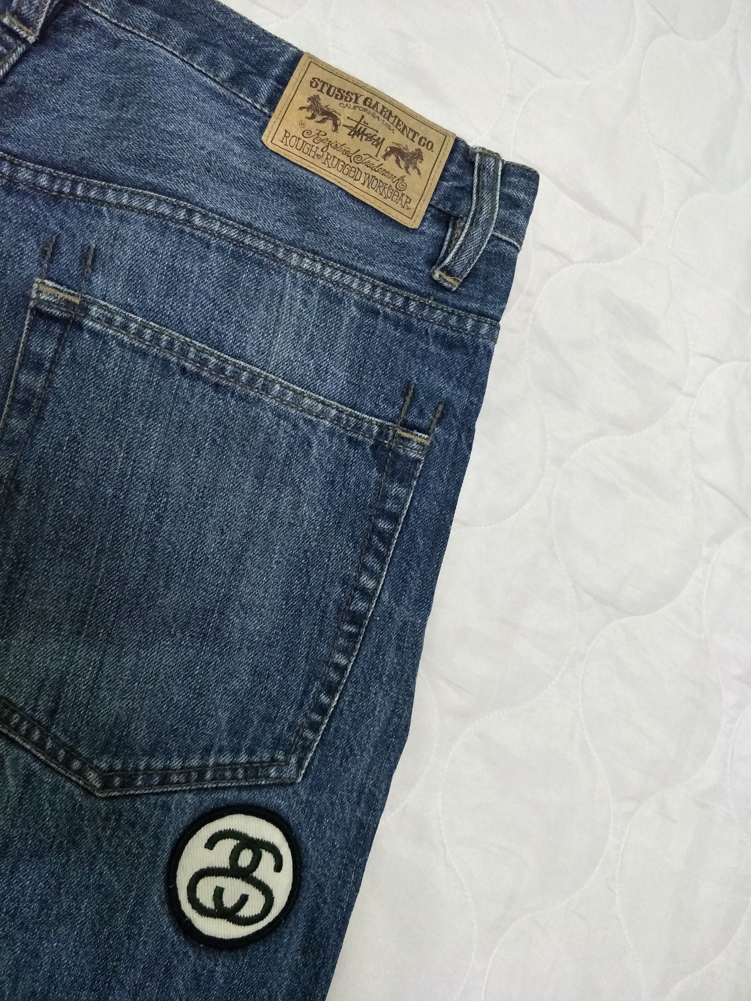Stussy Stussy Patched Logo Jeans Size US 35 - 11 Thumbnail