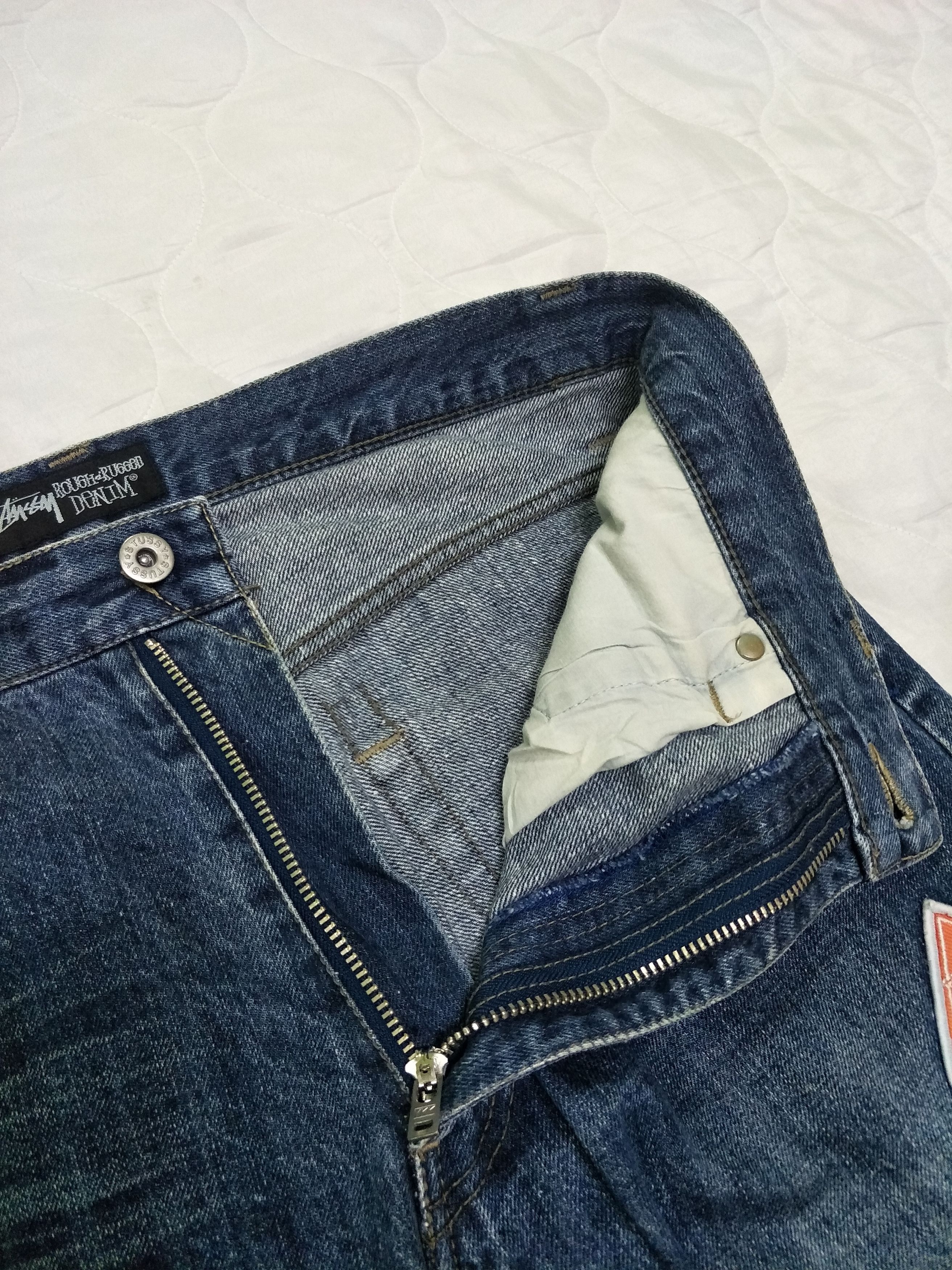 Stussy Stussy Patched Logo Jeans Size US 35 - 7 Thumbnail