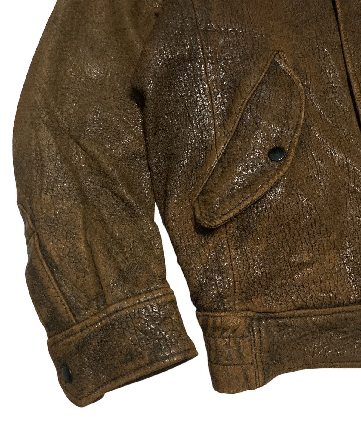 Japanese Brand VINTAGE SHEEP LEATHER LIGHT JACKET Size US L / EU 52-54 / 3 - 2 Thumbnail