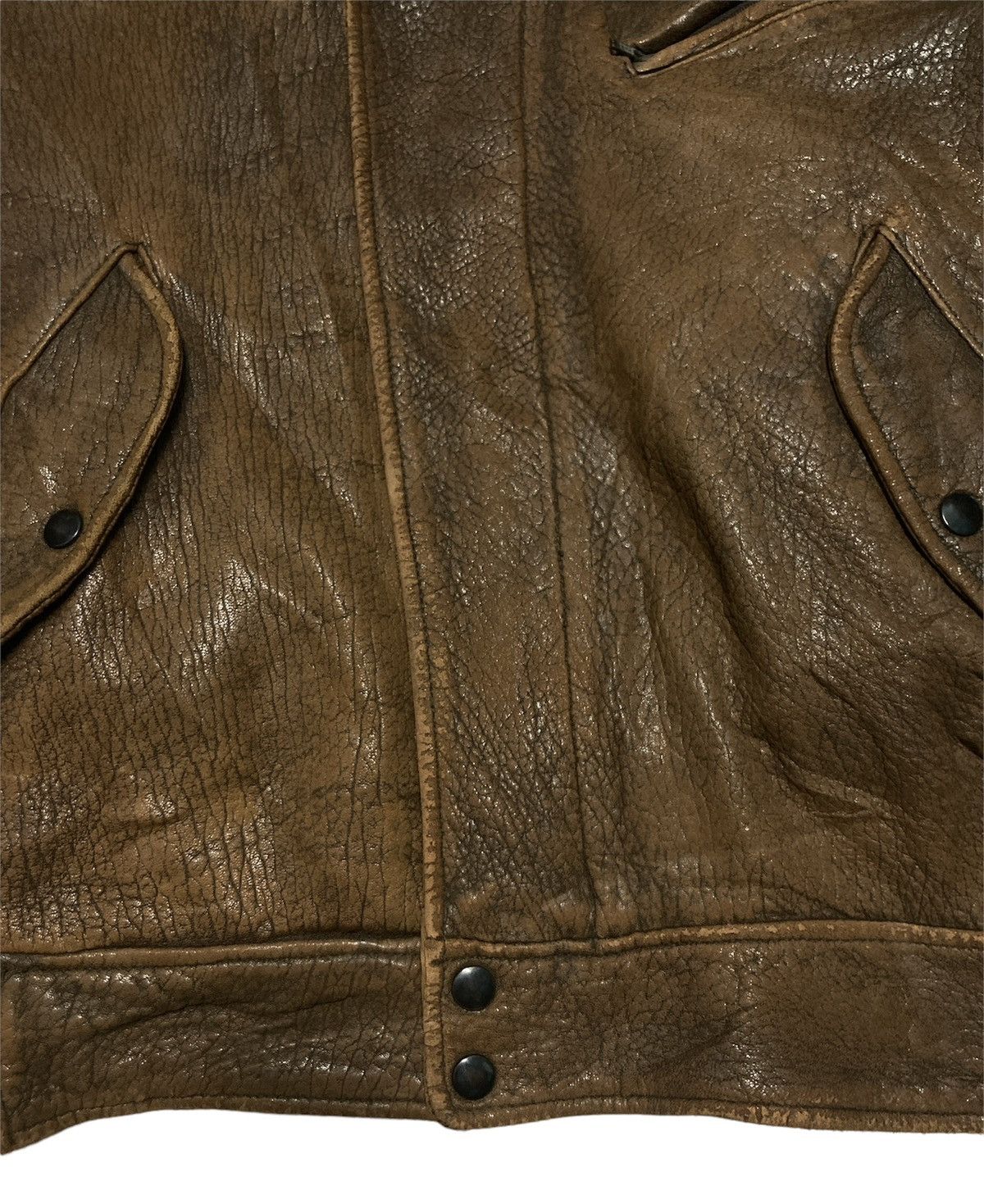 Japanese Brand VINTAGE SHEEP LEATHER LIGHT JACKET Size US L / EU 52-54 / 3 - 4 Thumbnail
