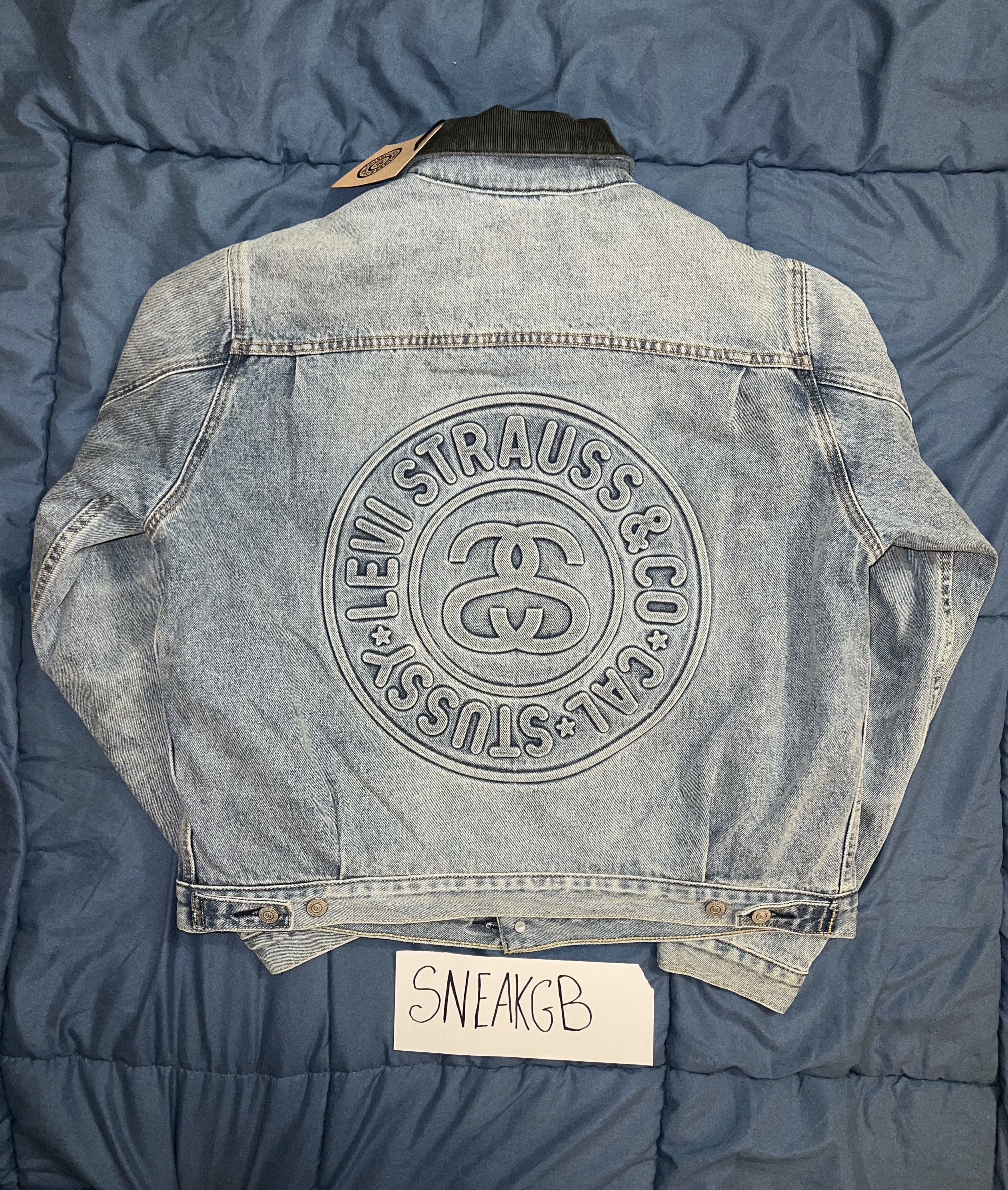 Stussy Stussy x Levi's Embossed Praglad Trucker Jacket | Grailed